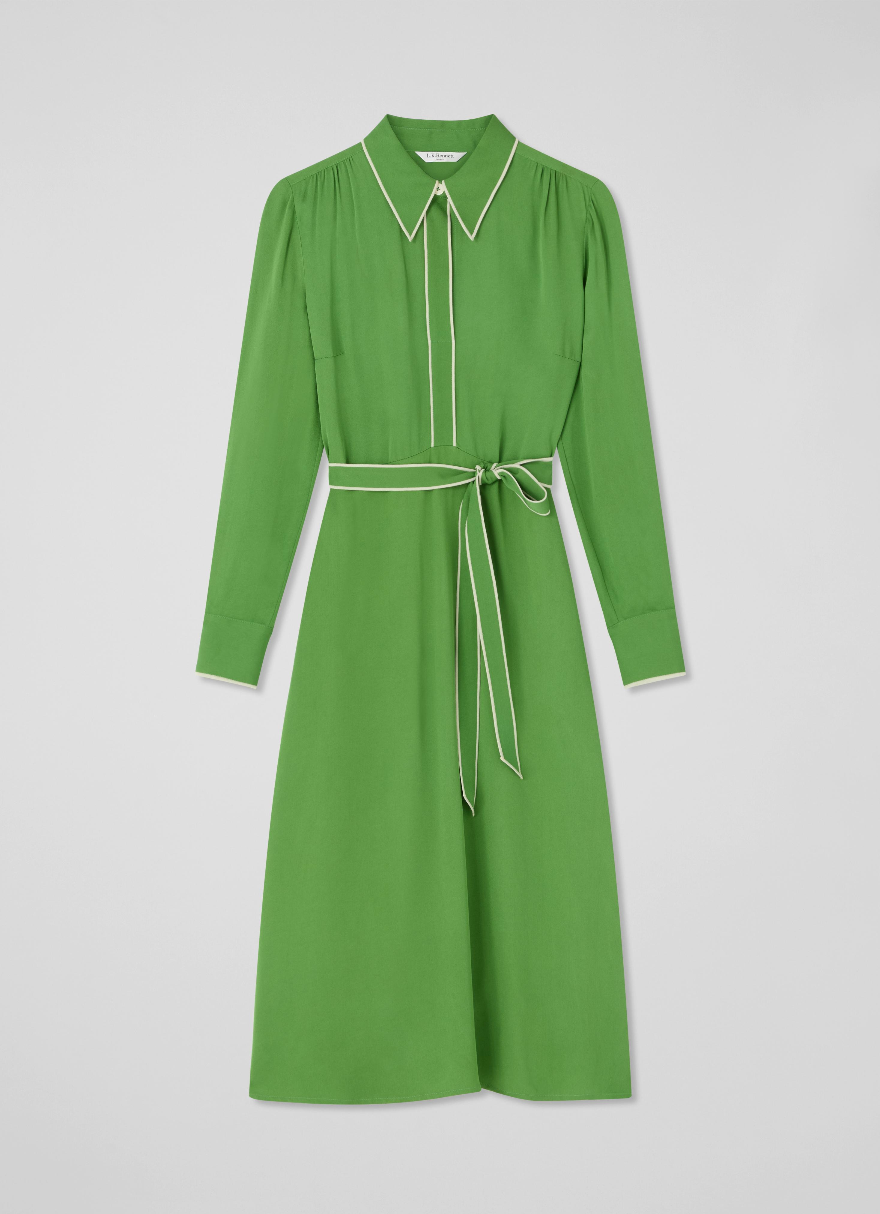green emerald velvet dress Split Neck Blouse | Short Sleeve | Green | Sustainable Women's Clothing