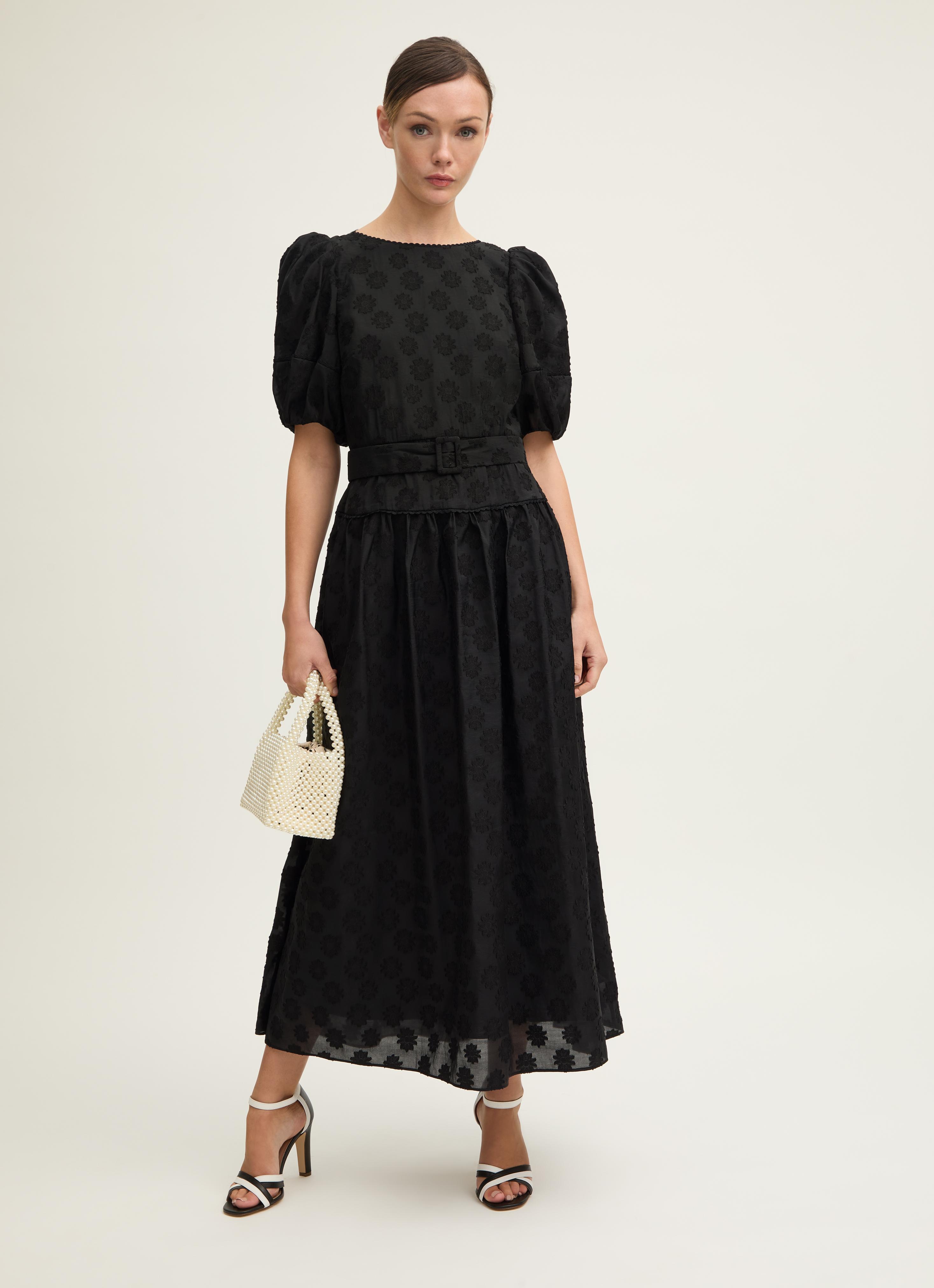 Esmerelda Floral Midi Puff Sleeve Dress