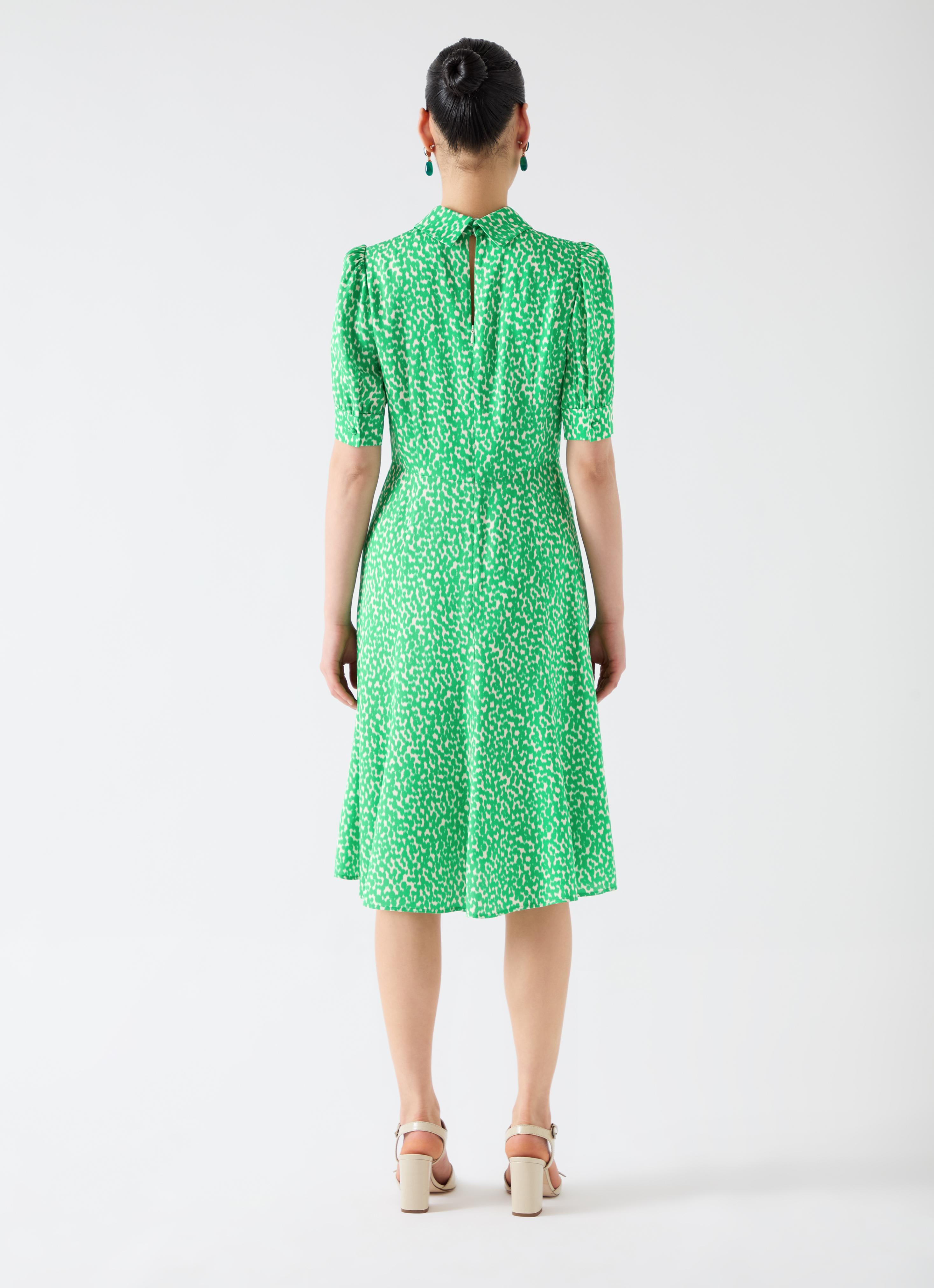 Esme Green & Birch Spot Print Dress | Clothing | Collections | L.K.Bennett,  London