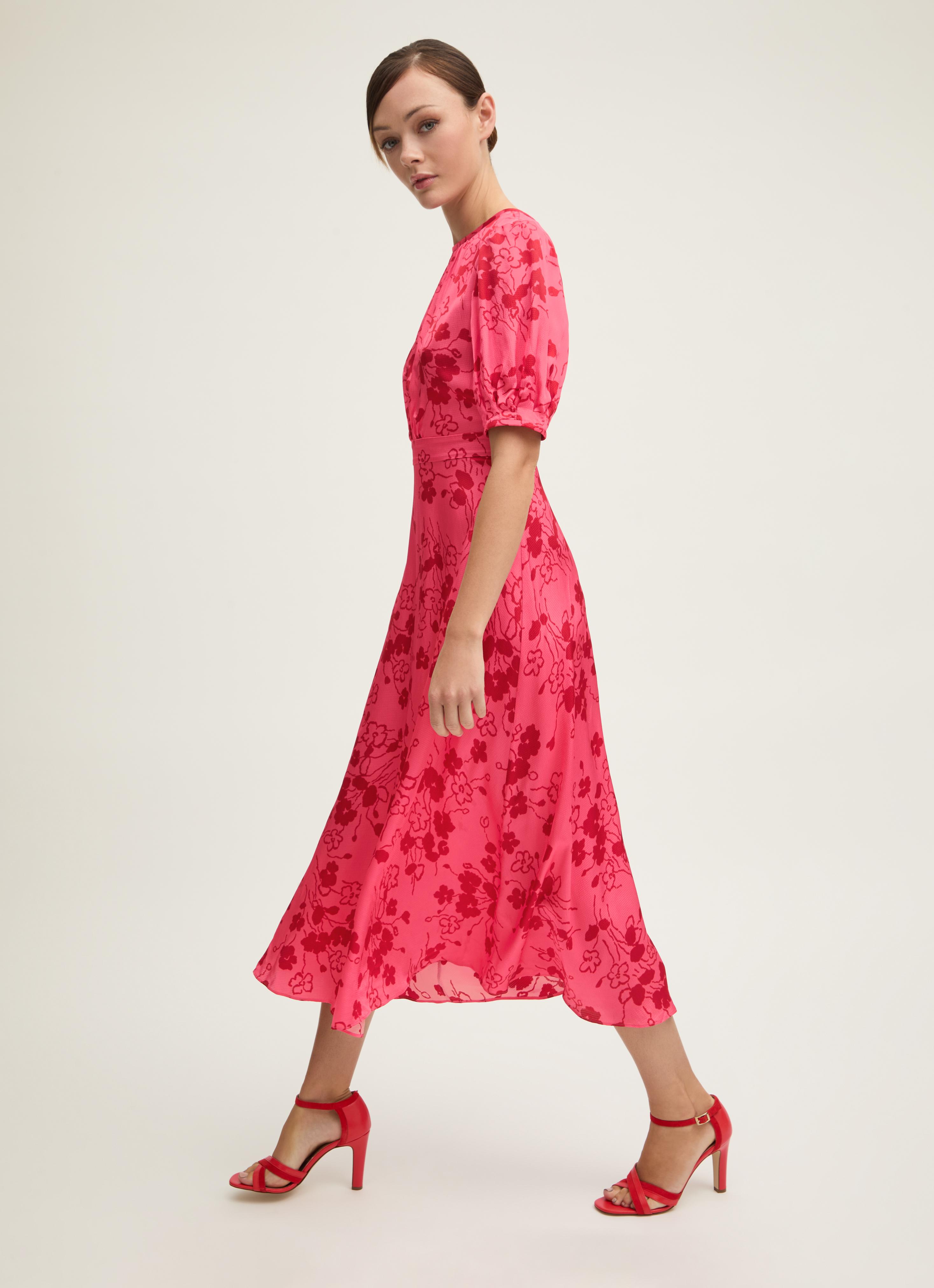 Jem Desert Rose & Rio Red Wildflower Tea Dress | Clothing