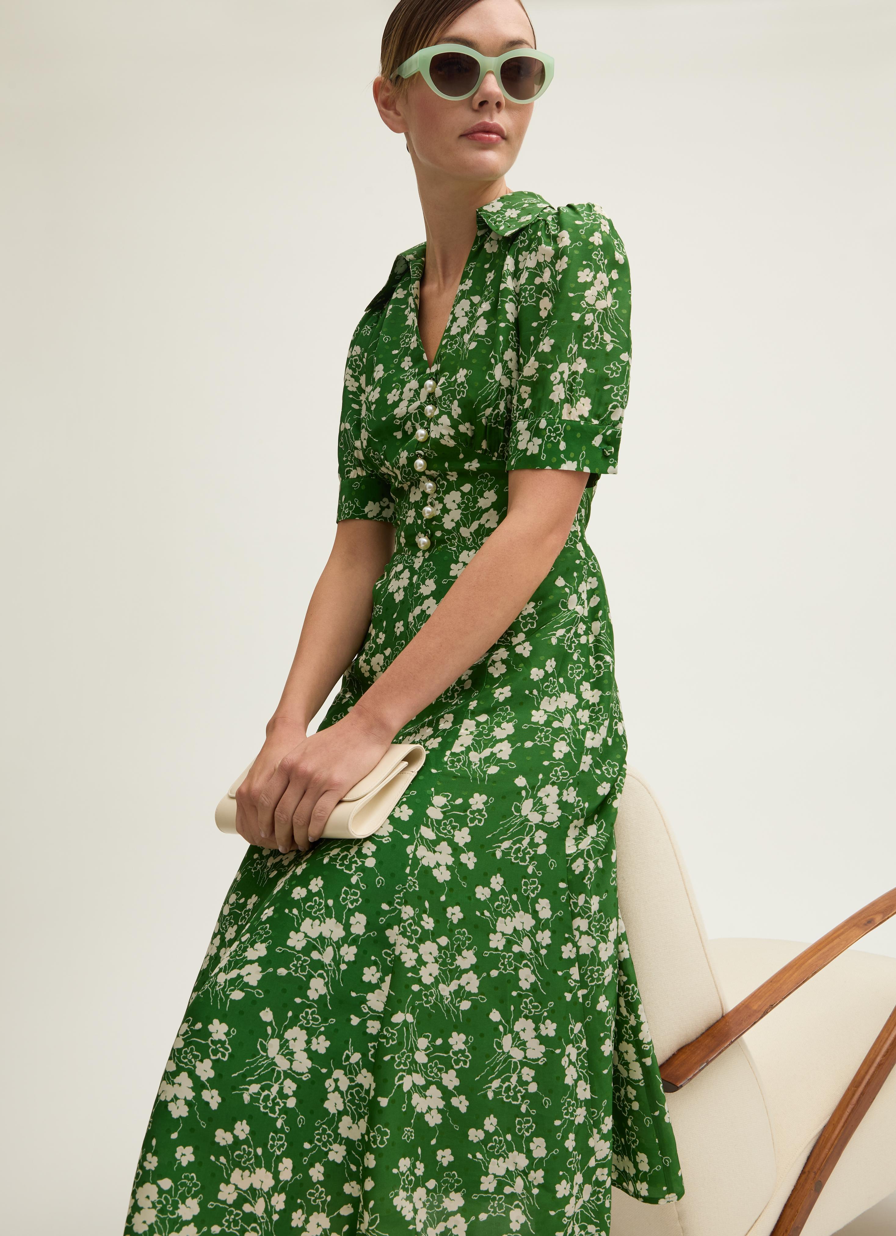 slim fit dress slacks Sophie & Lucas Girls Holly Jolly Velvet Embroidered Collar Dress