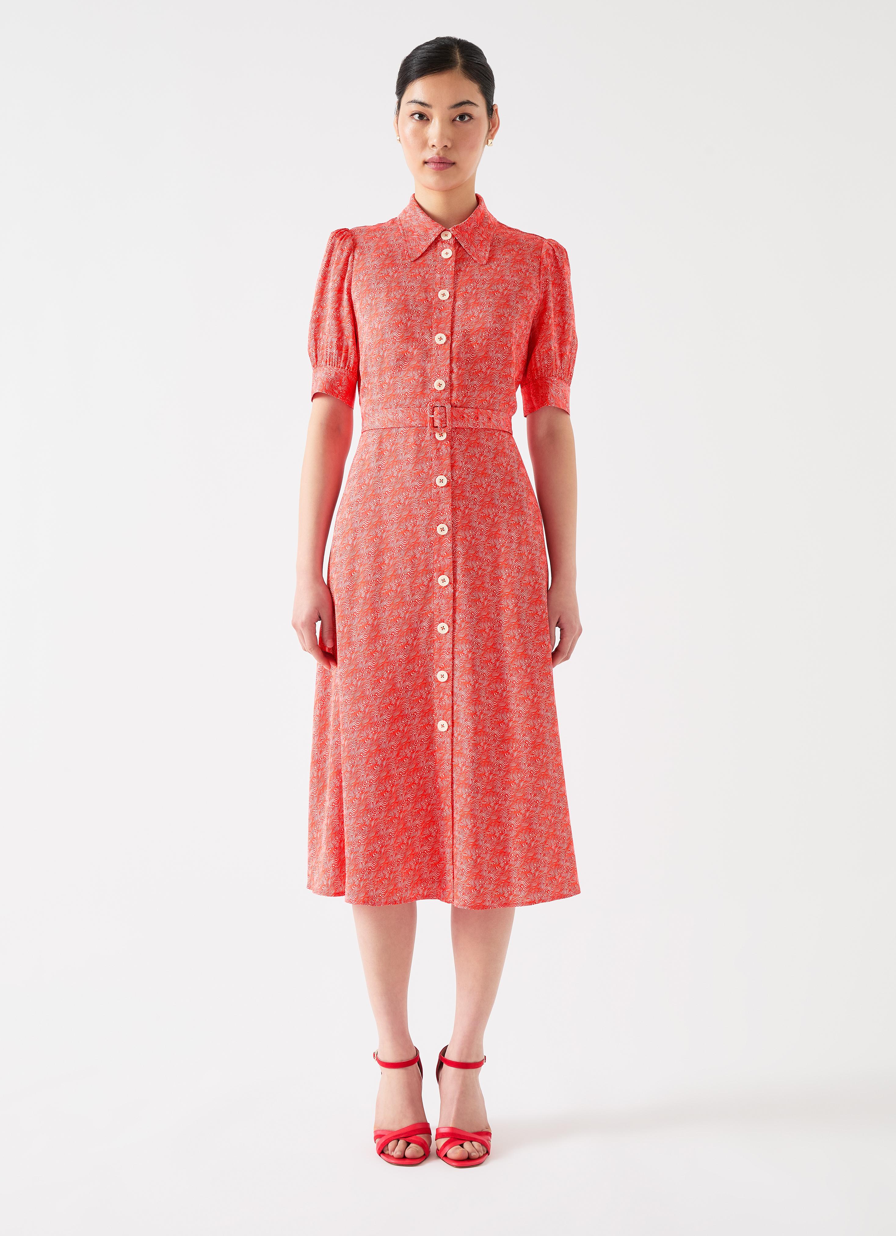 strapless open back dress The Jean Pencil Dress in Ravishing Red – Vintage Diva