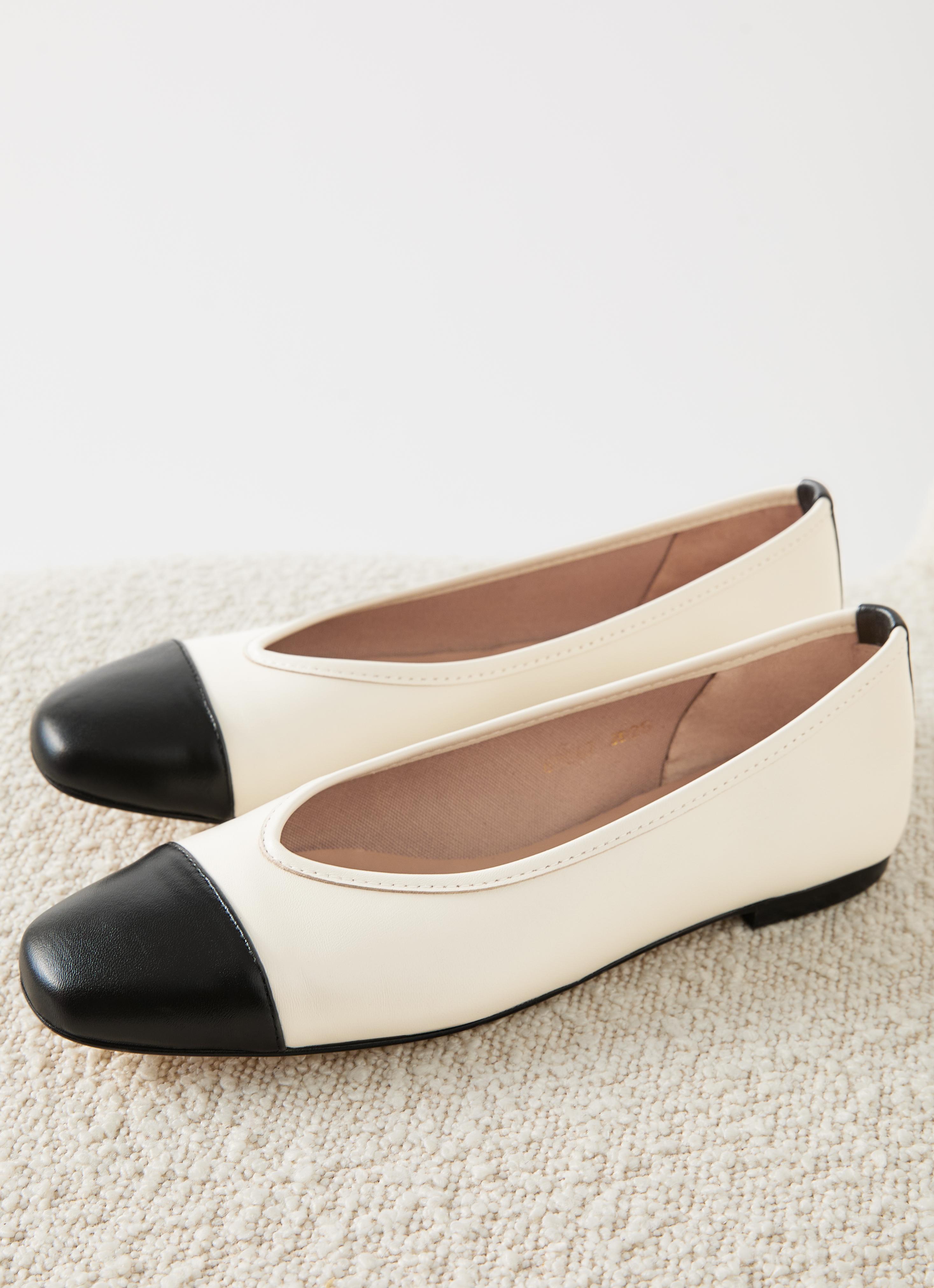 Hanna Cream & Black Ballet Flats | Shoes | Collections | L.K.Bennett, London
