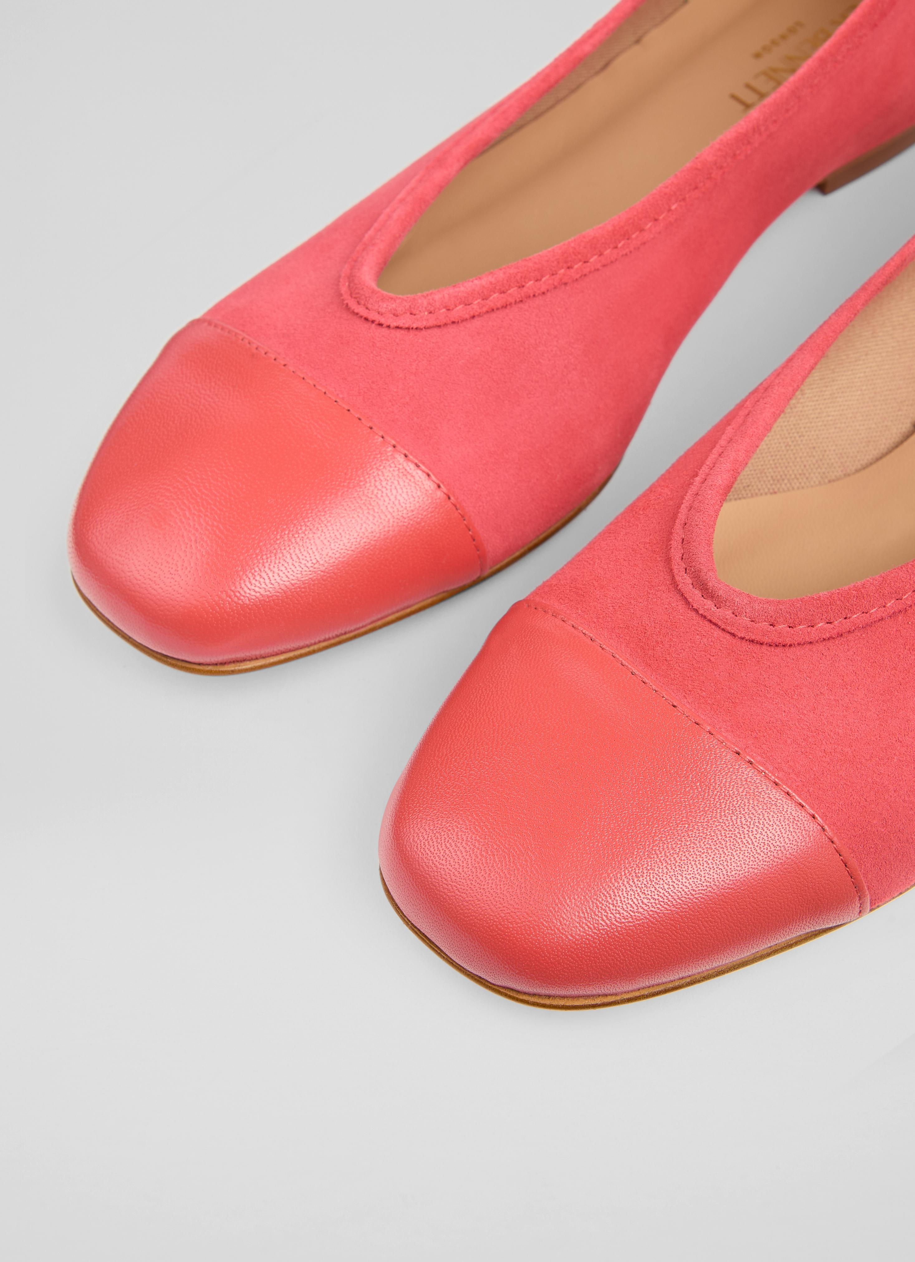 Square Toe Ballet Shoes Target Australia Hanna Soft Red Suede