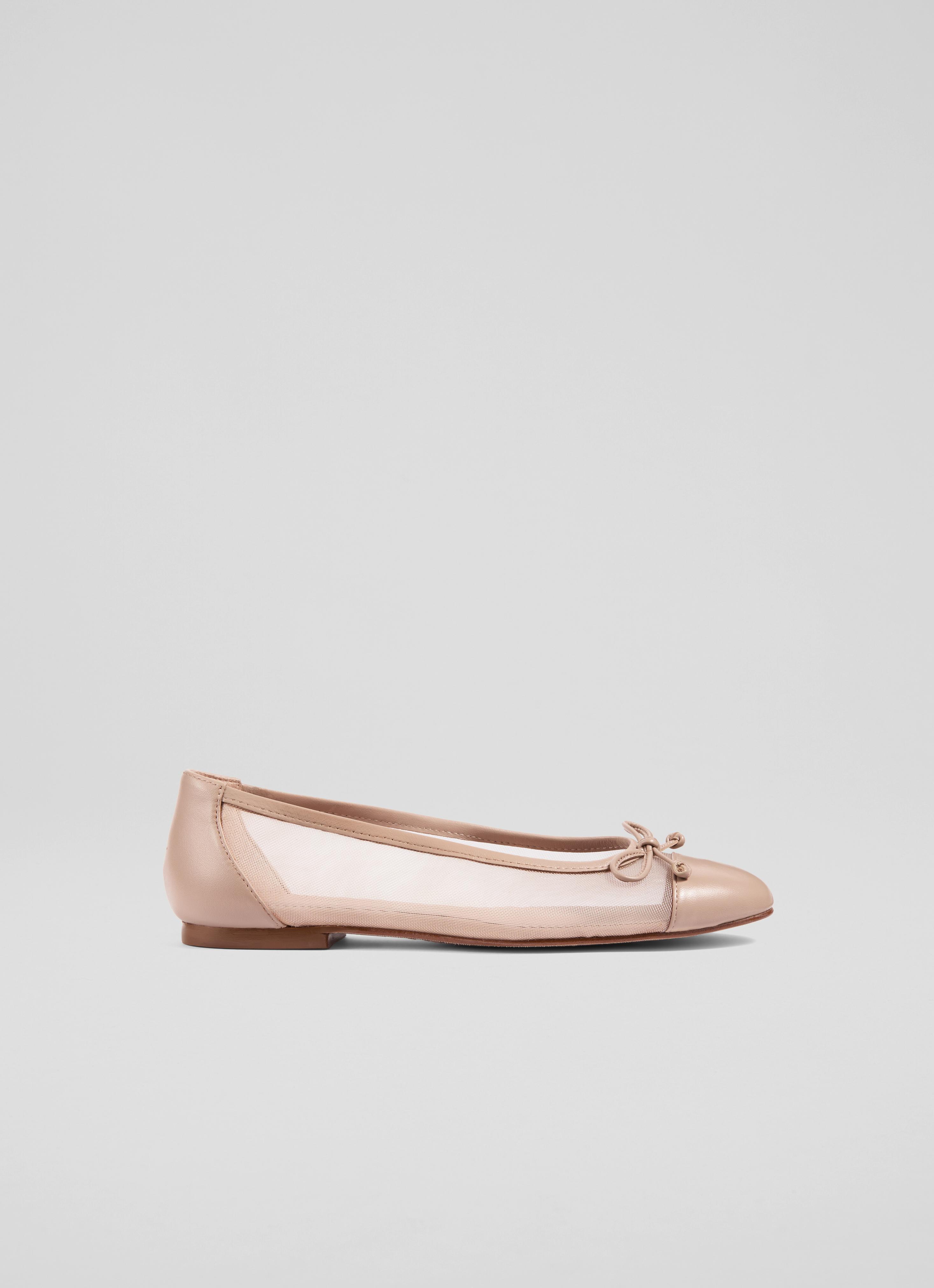 Ballerines LK Bennett En Cuir Rose Traforato - Taille 39 EU / 6 UK - Occasion