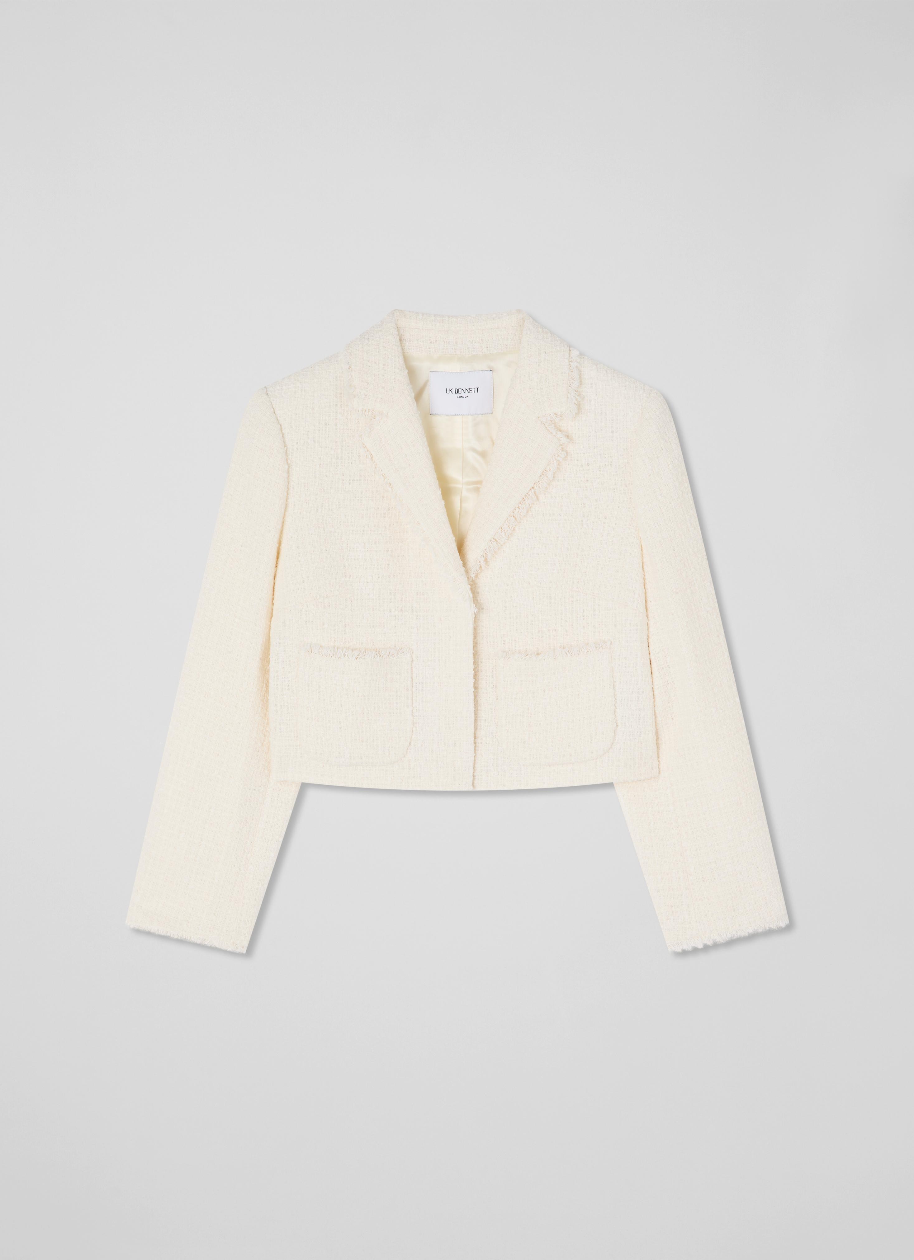ジャケット・アウター CARLA Tweed Jacket (White) size1 CARLA Tweed Jacket (White) size1 - メルカリ