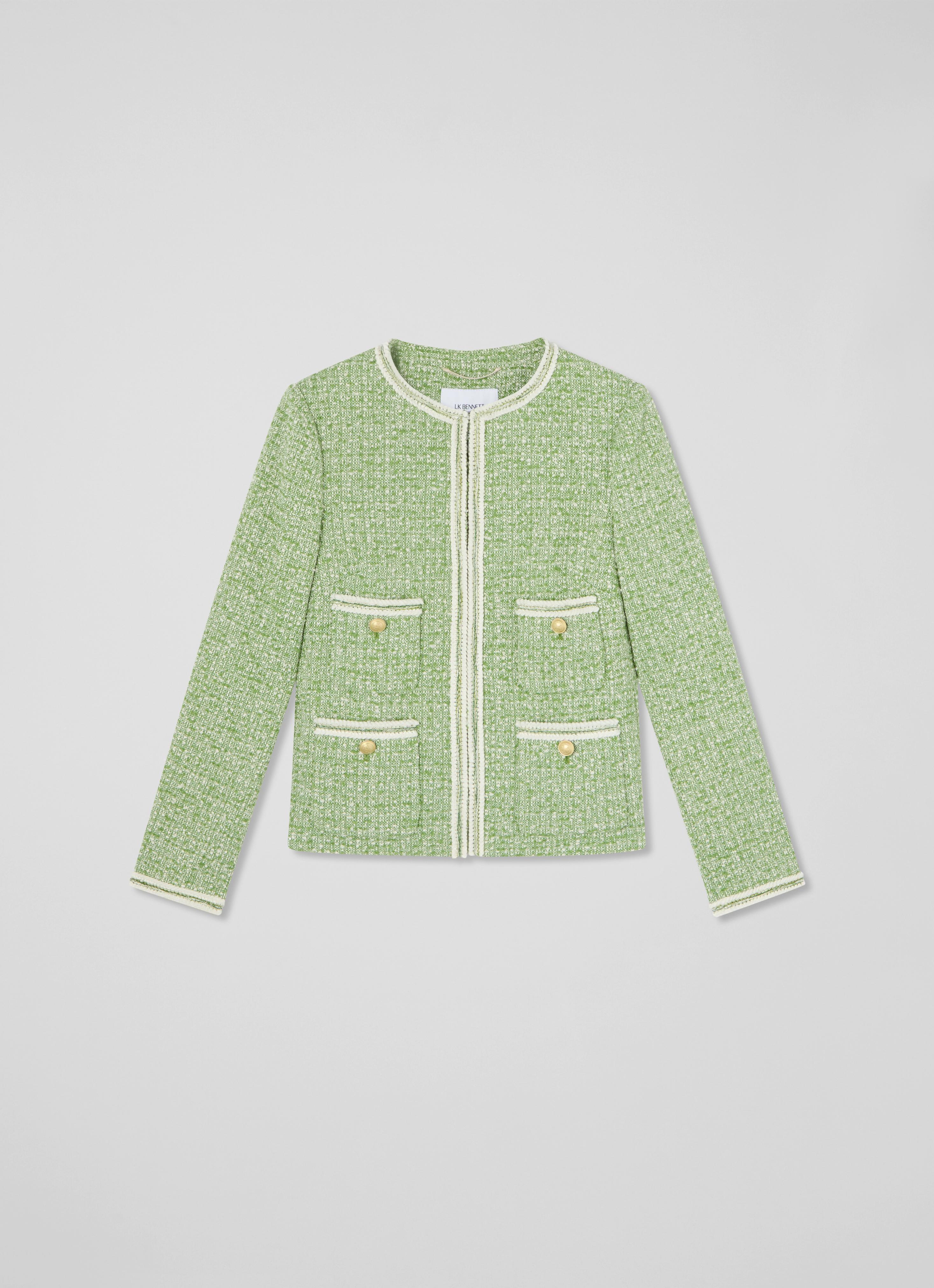 Charlie Treetop Green & Birch Tweed And Trim Jacket | Clothing