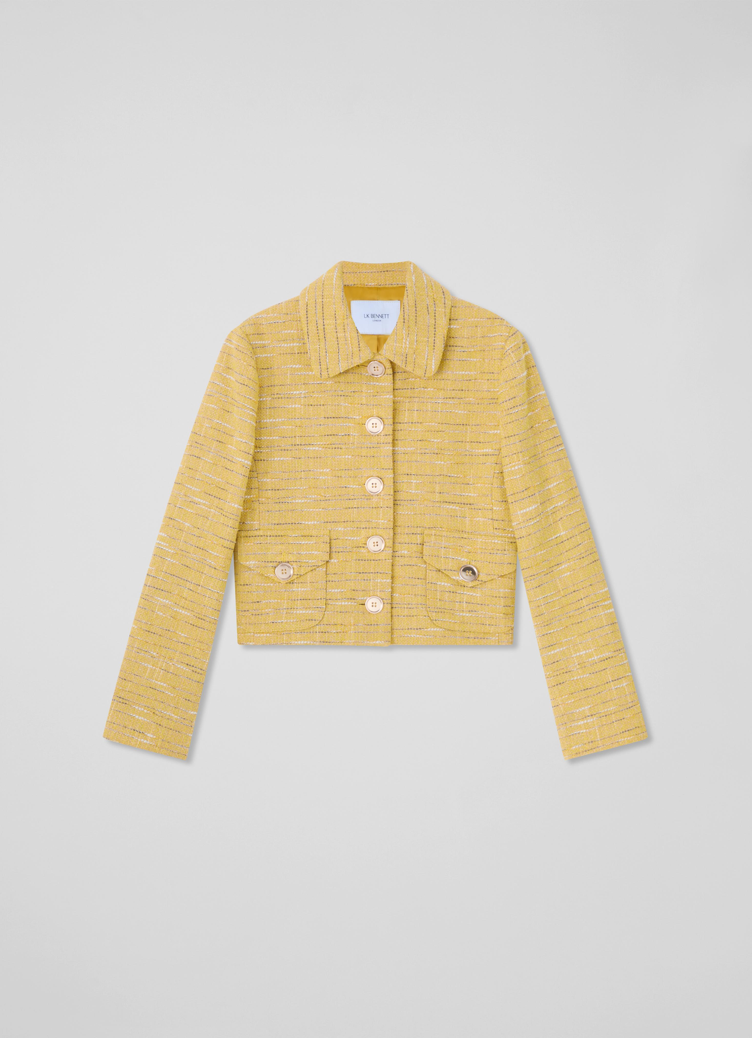 Varley Yellow Tweed Jacket Clothing Collections
