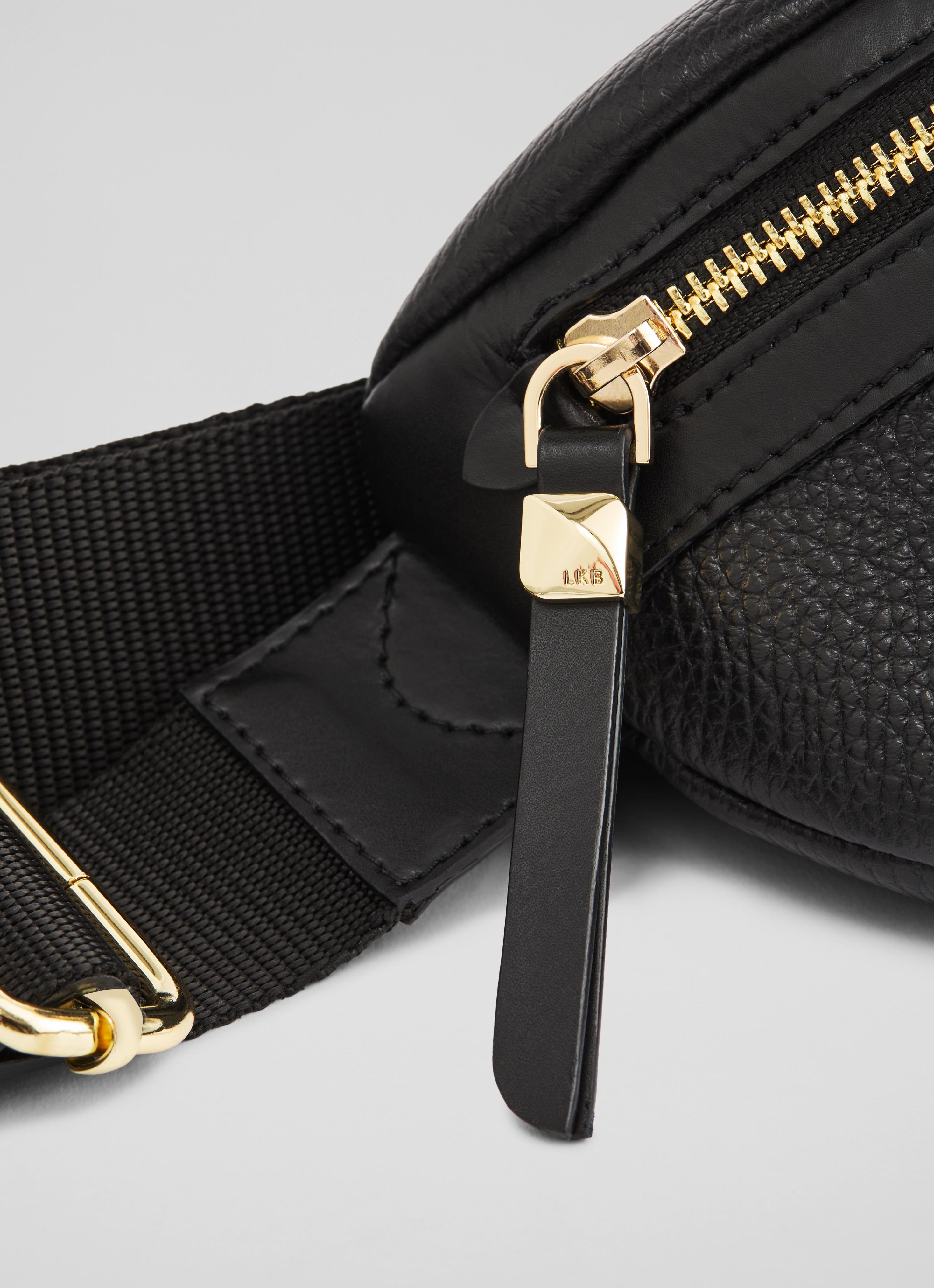 Rosie Black Grained Leather Chest Bag | Handbags | Sale