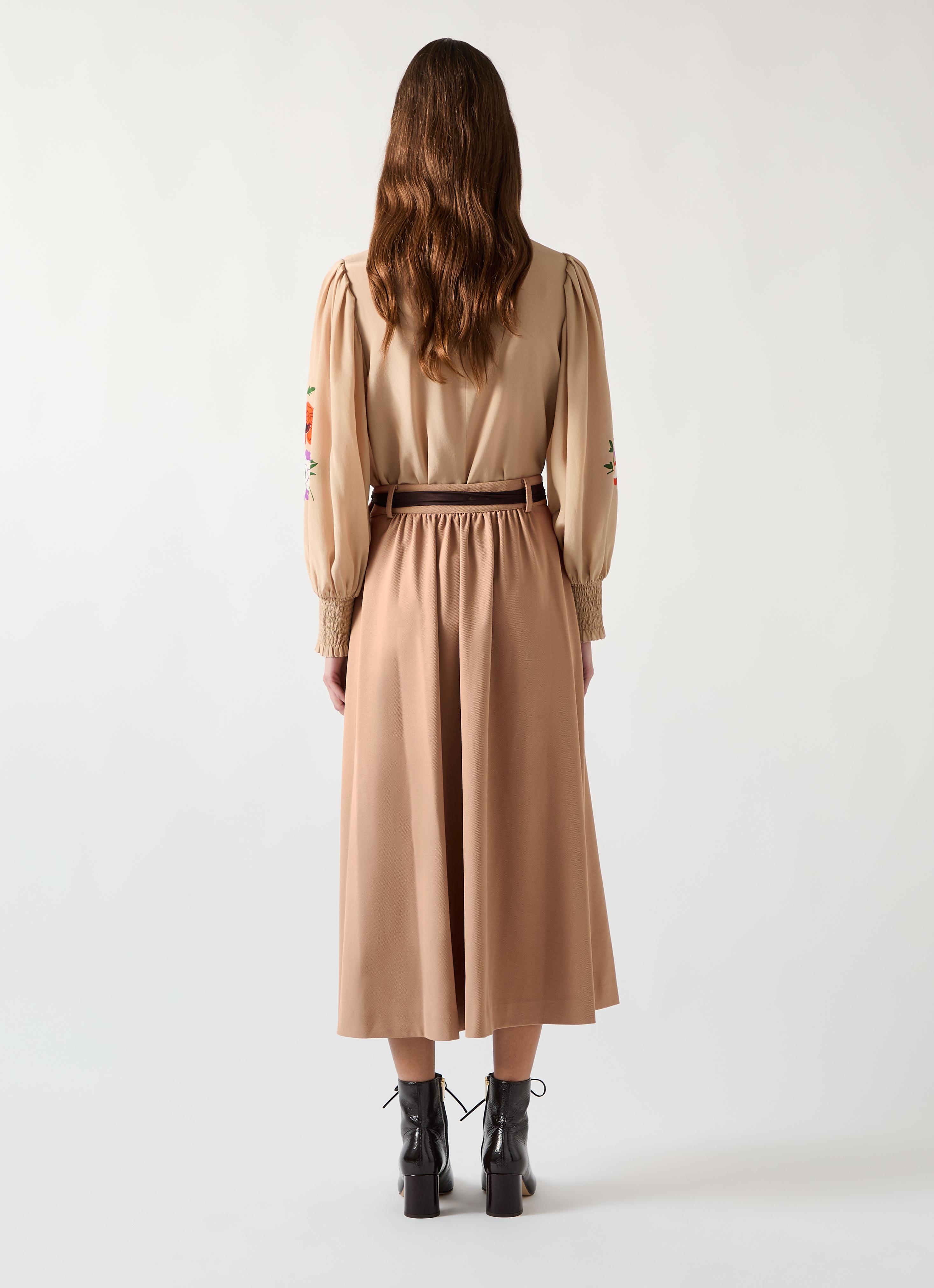 Joel Camel Polyester Twill Skirt Tie Waist | Clothing | Sale