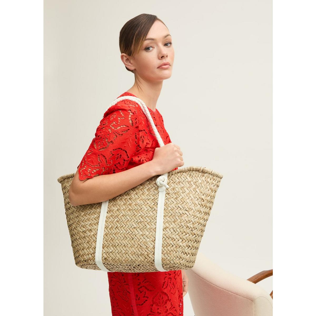 Woven Tote Beach Bags Target Australia Harper Natural White Straw - Main Image