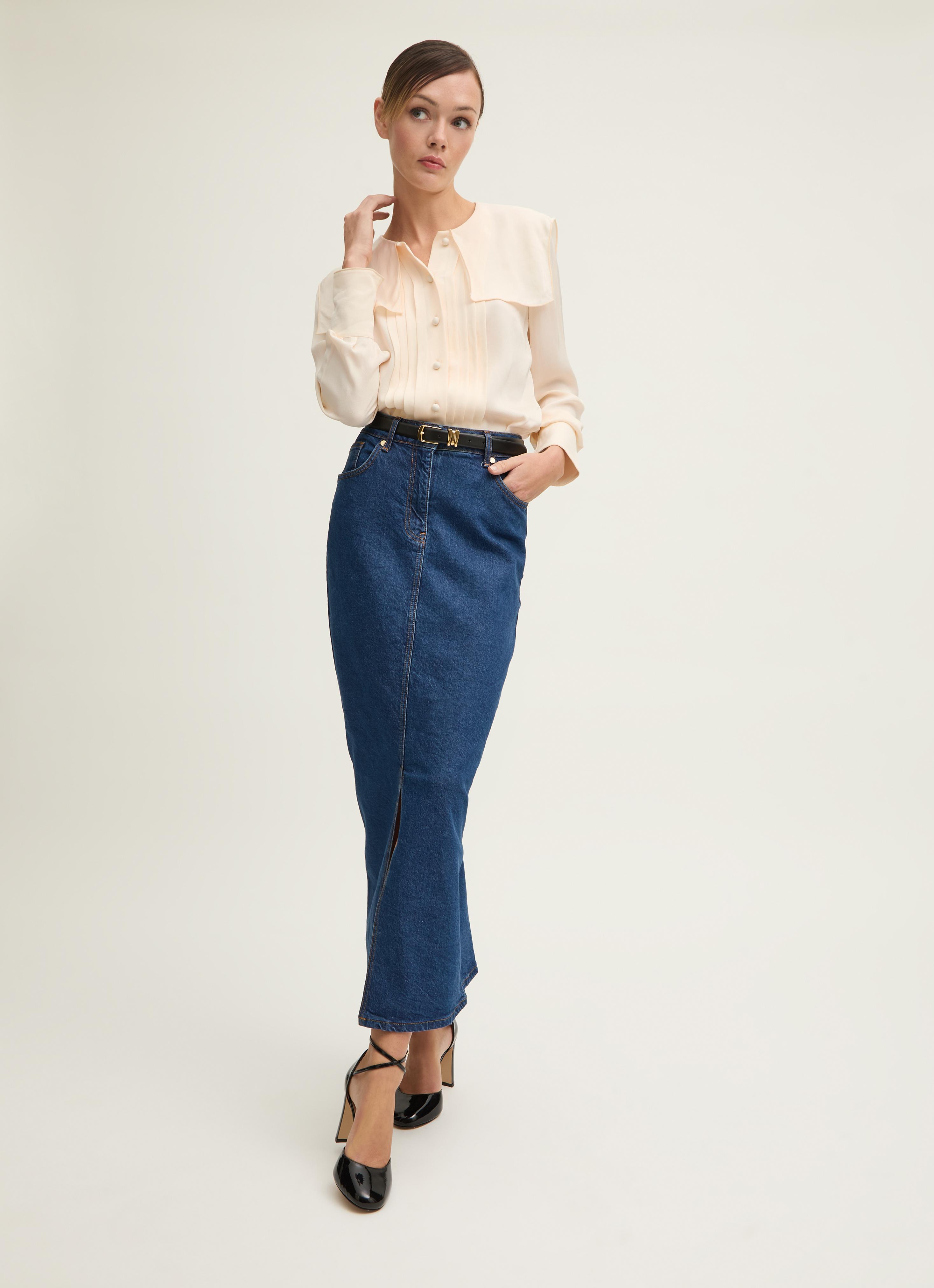 Olive Birch Viscose Sailor Collar Blouse | Clothing | Collections