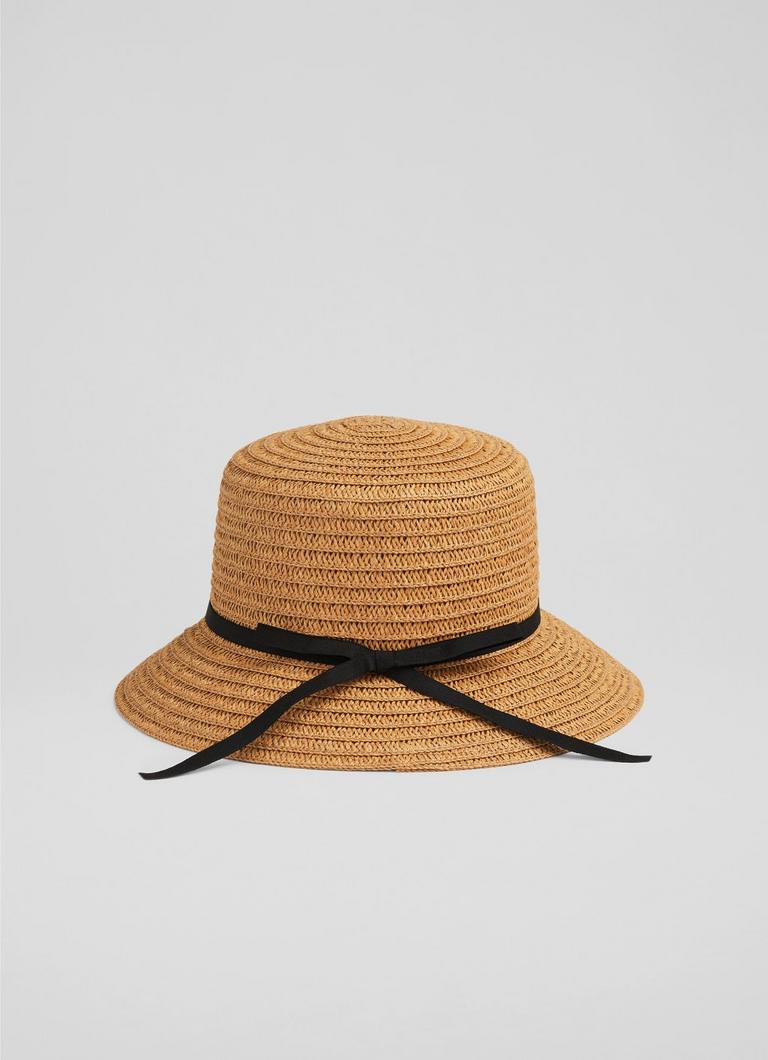 Niamh Natural Paper Straw Bucket Hat