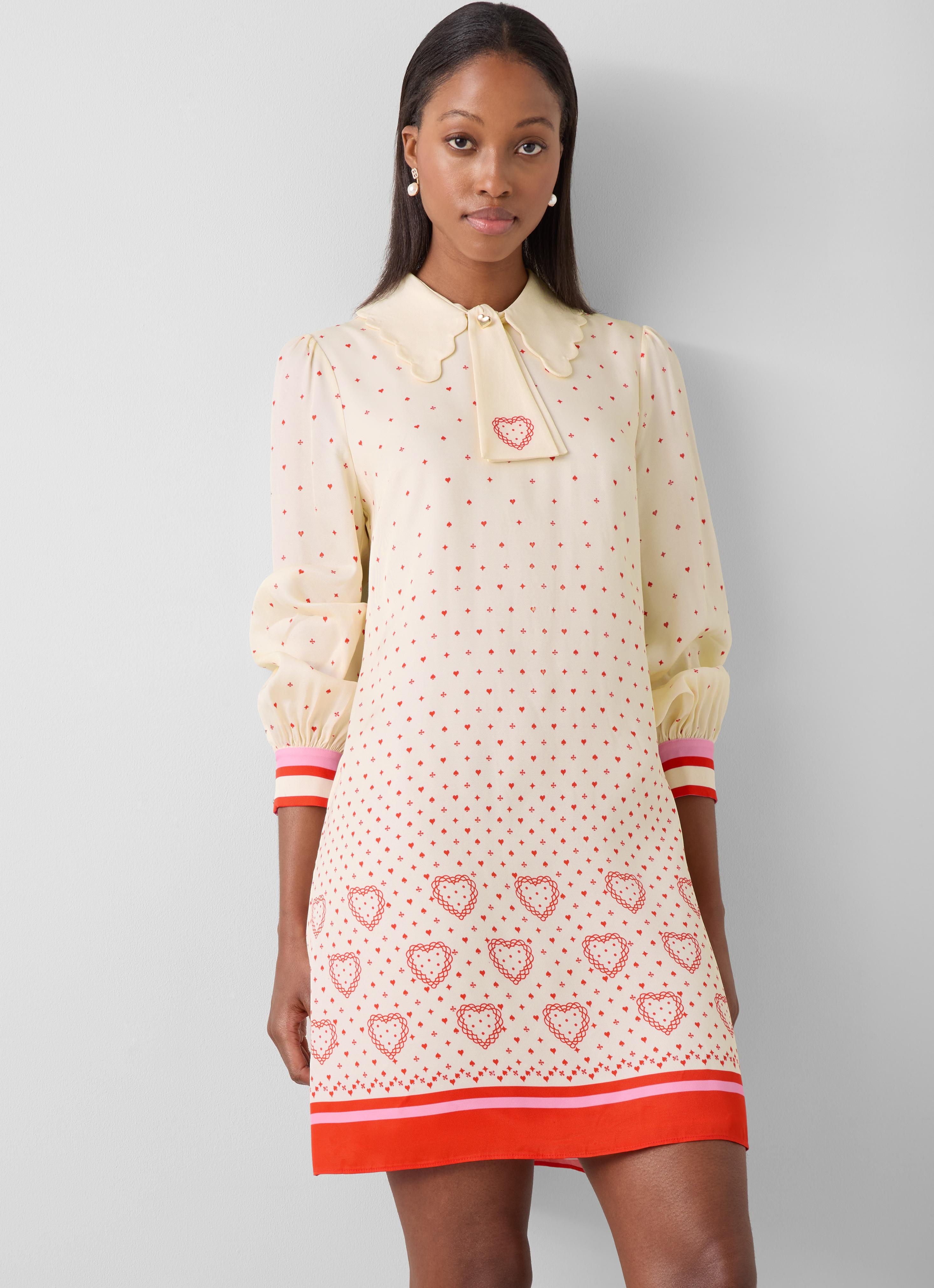 Boyd Cream Mimosa Print Silk Midi Dress | Clothing | Sale