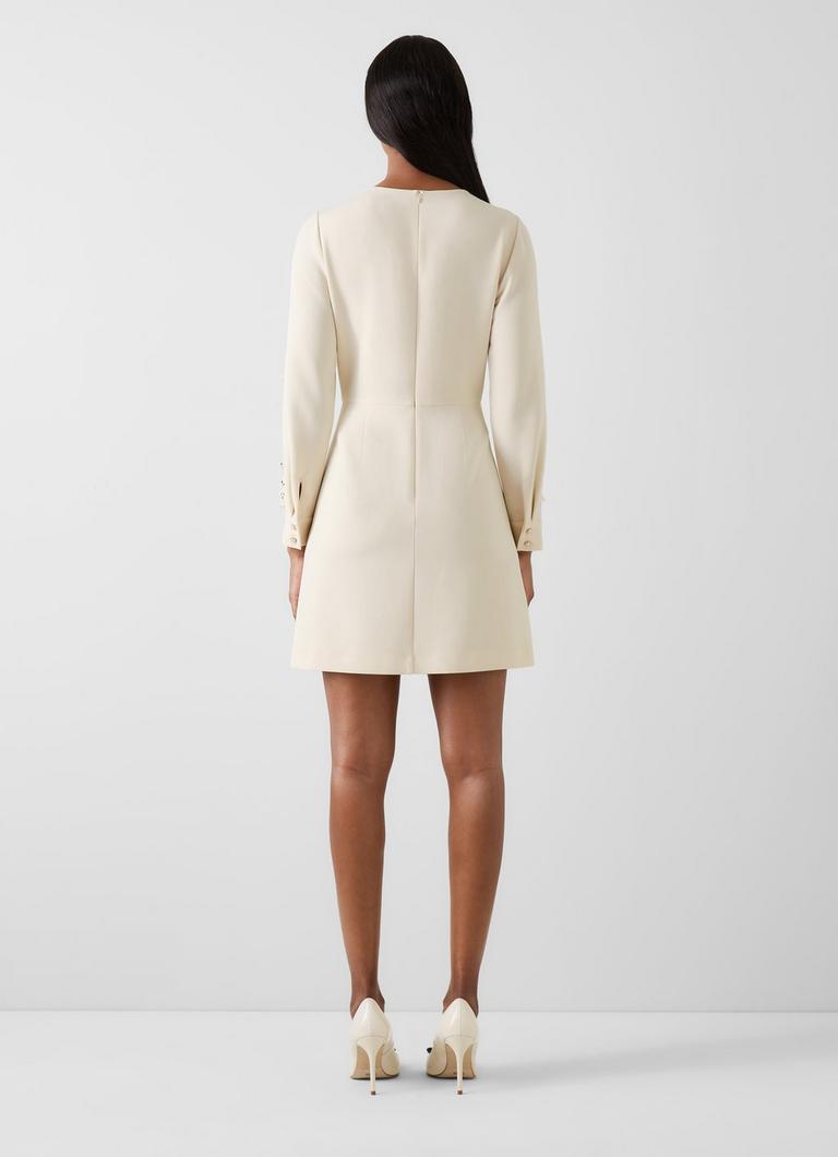 Penny Cream Ivory Spot A-Line Dress | Clothing | Collections | L.K.Bennett, London Penny Cream Ivory Spot A-Line Dress | Clothing | Collections | L.K.Bennett, London