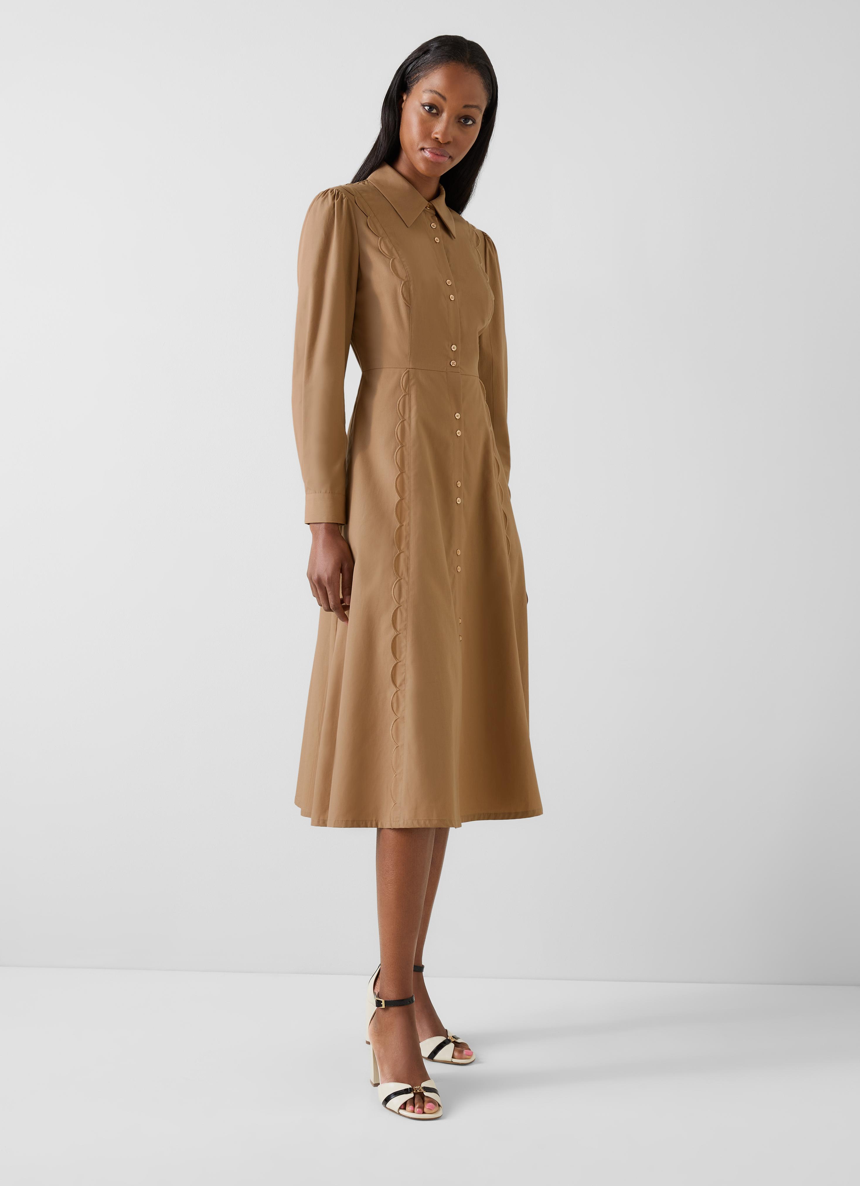 PHEENY Cotton Silk bosom dress shirt 新品 UK_SS26_DR_PLUM_CAMEL_TENCELMI