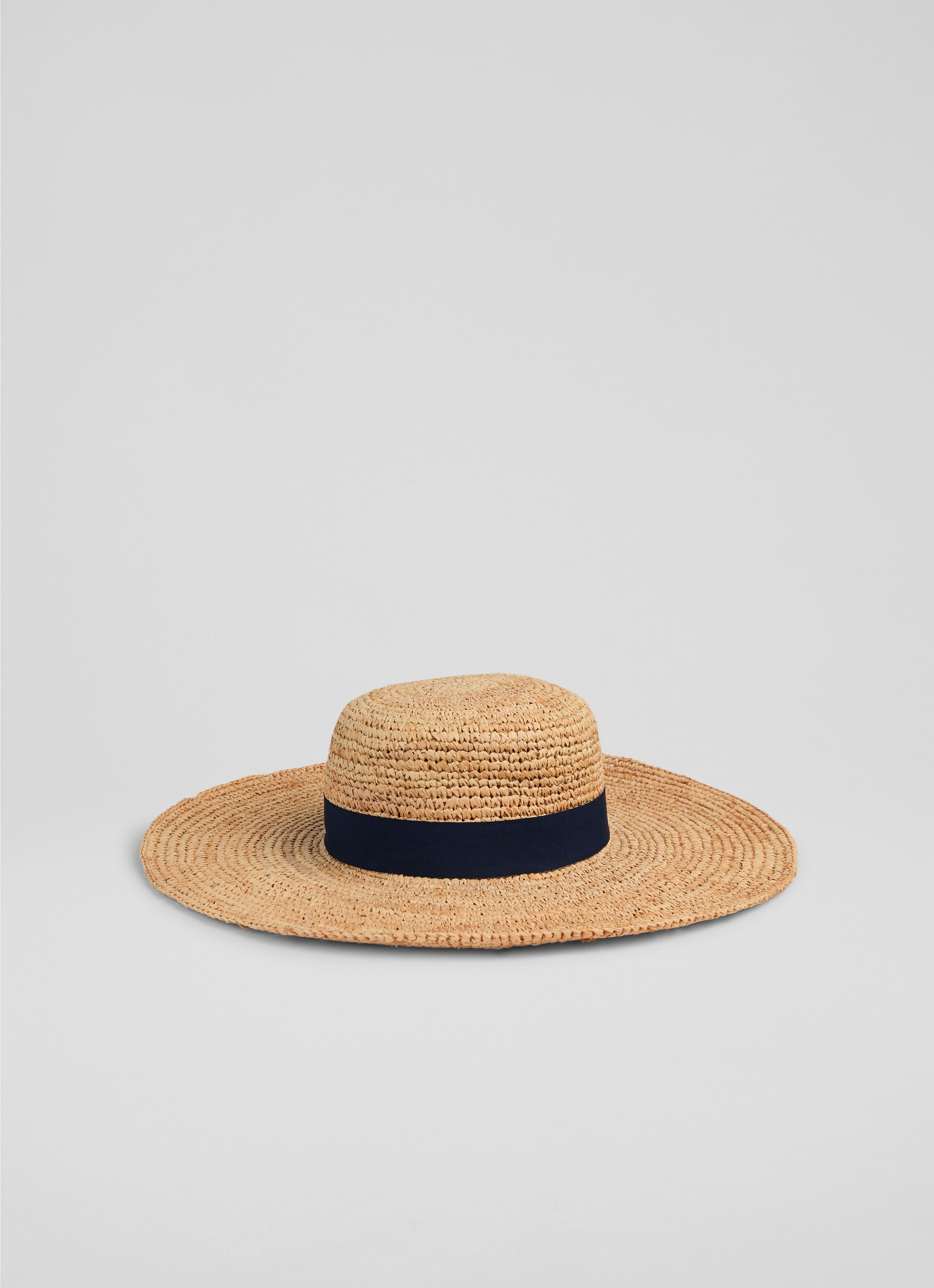 Rosemary Natural Raffia Wide Brim Visor | Accessories 