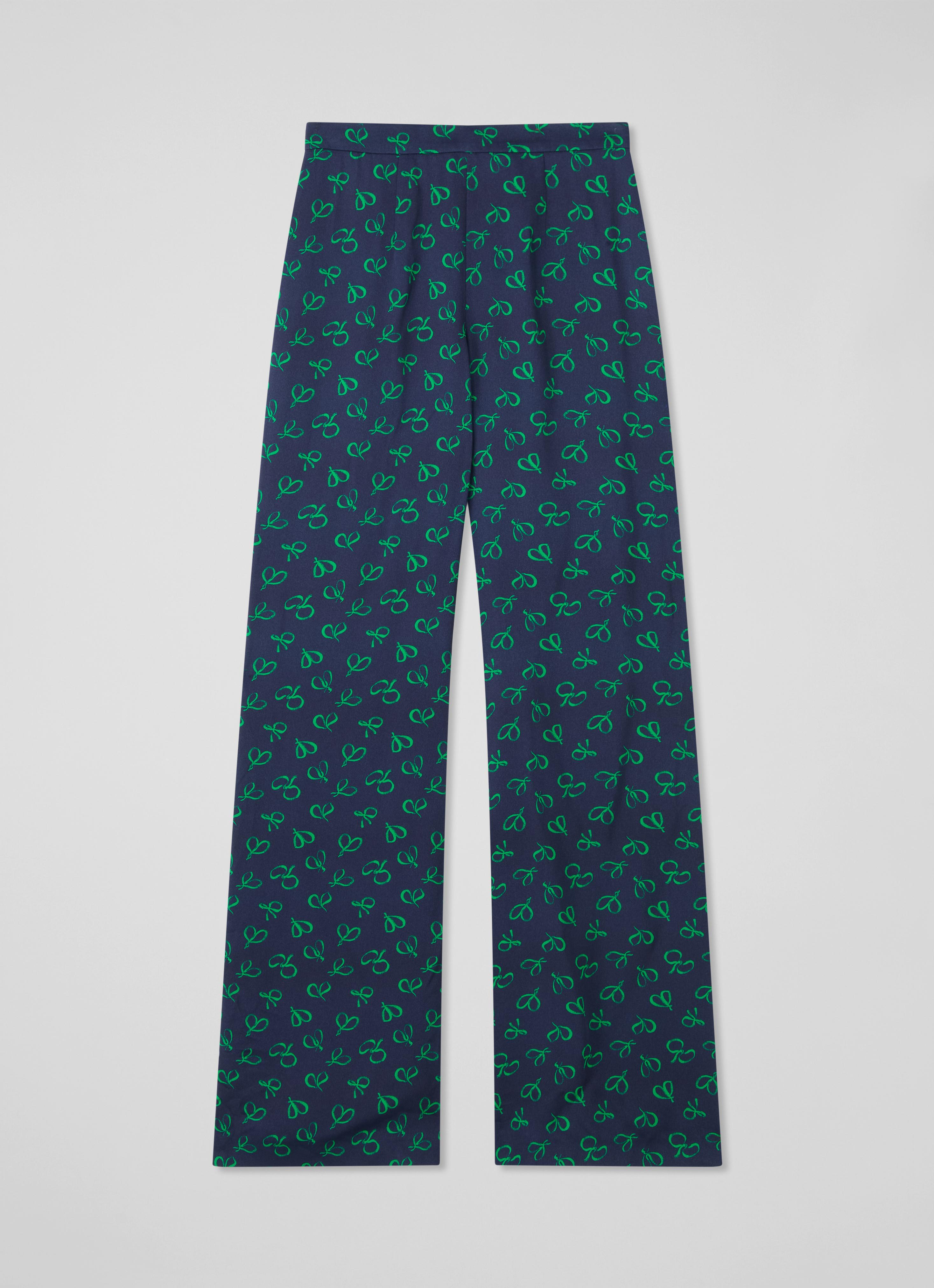 Elsie Navy Plain Straight Leg Trouser