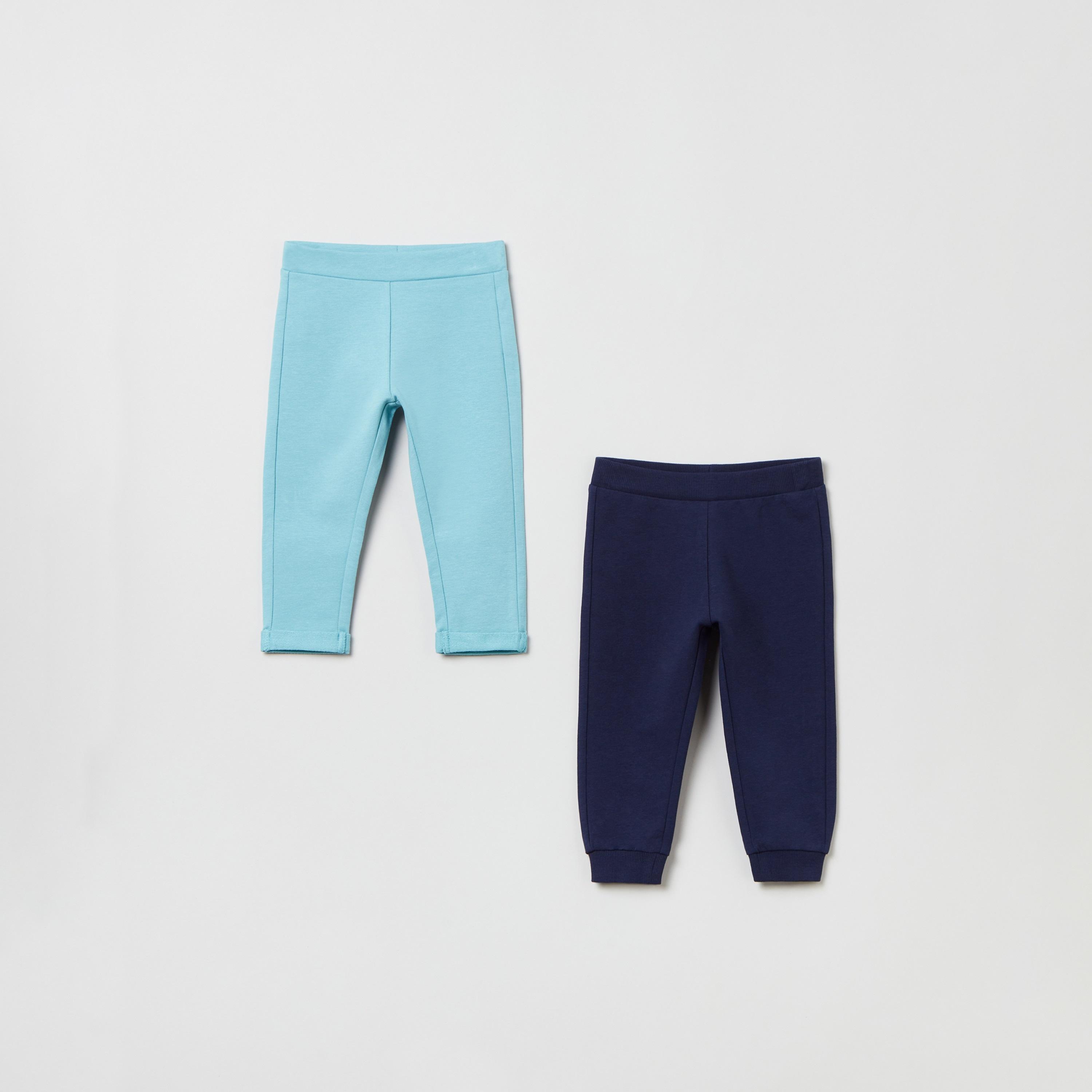بنطال ركض مطاطي سادة قطعتين من أوه في إس-baby-girls-clothing-bottoms-joggersandtrackpants-image-1