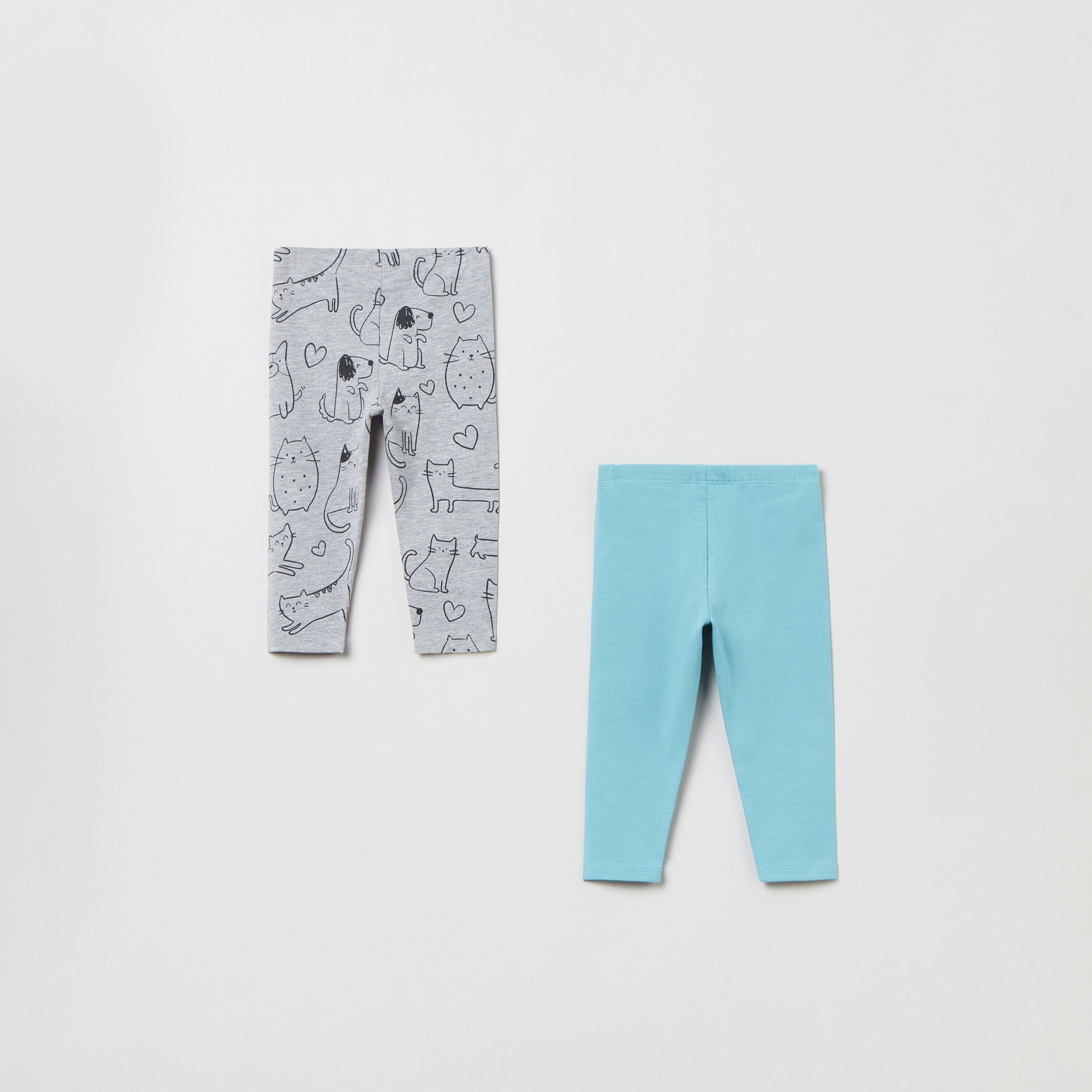 بنطال ضيق مطاطي مطبوع قطعتين من أوه في إس-baby-girls-clothing-bottoms-leggings-image-2