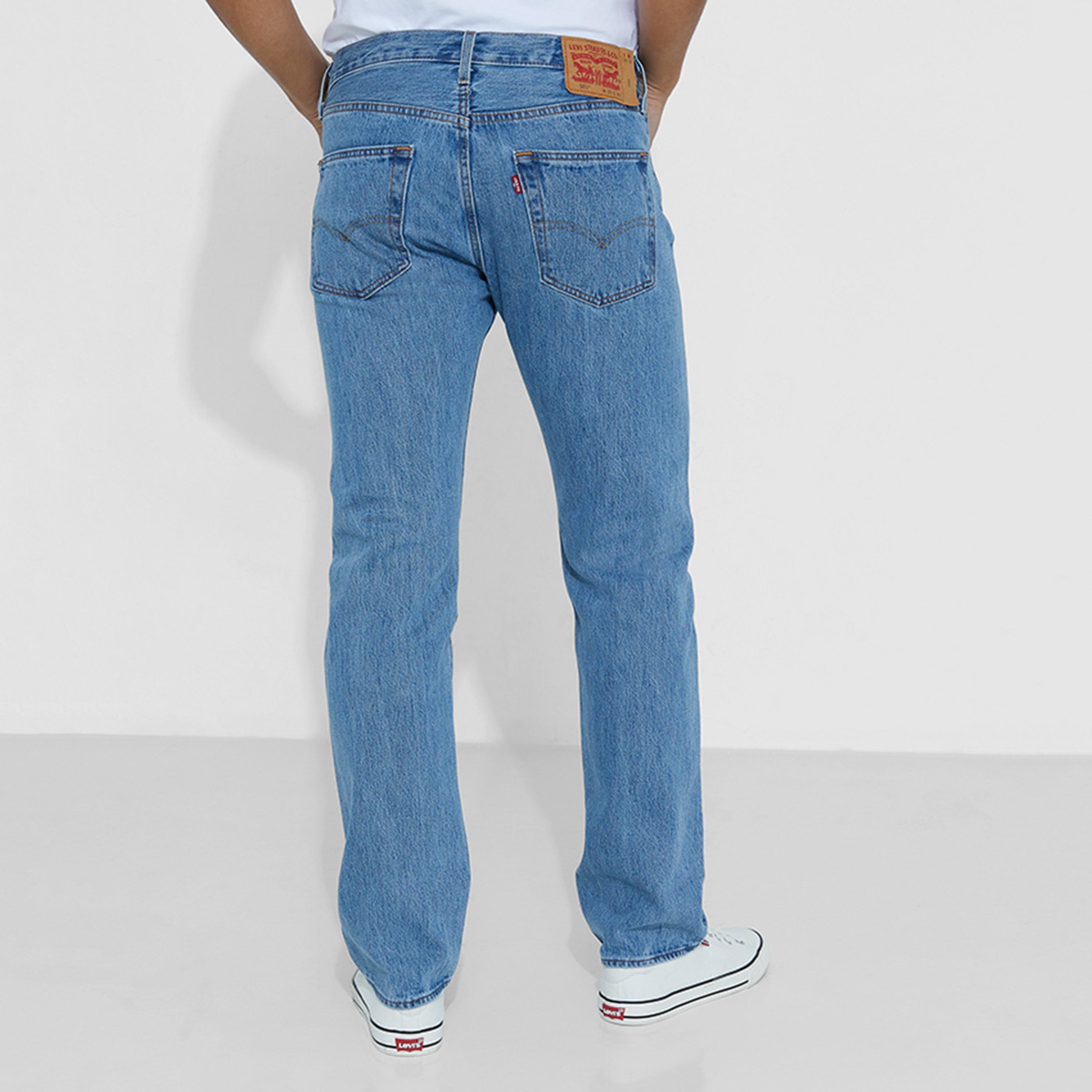 Levi's Blue Straight Fit Low-Rise Jeans Inseam 30-men-clothing-bottoms-jeans-image-6