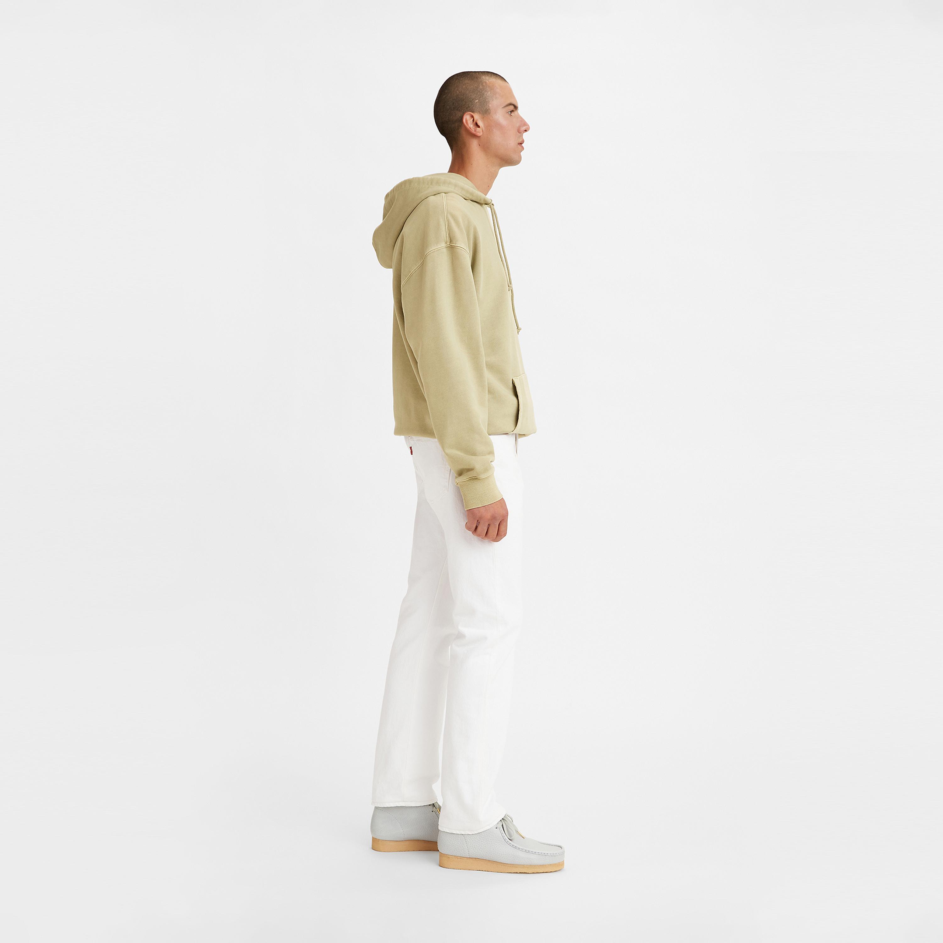 ليفايز- بنطال جينزخصر مرتفع قصة مستقيمة- أبيض-men-clothing-jeans-image-3