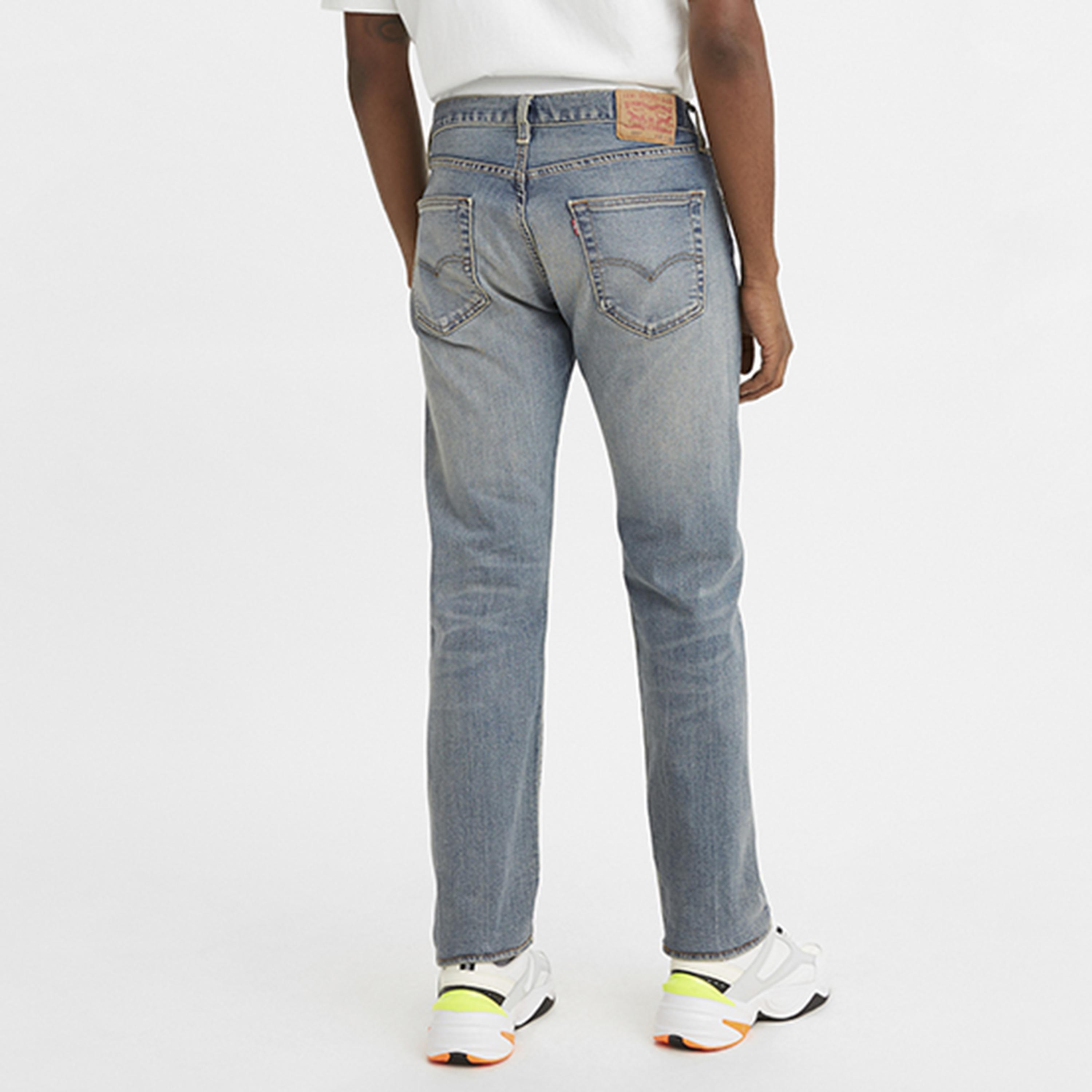 Levi's 501 Blue Straight Fit Mid-Rise Pocket Detail Jeans-men-clothing-bottoms-jeans-image-2
