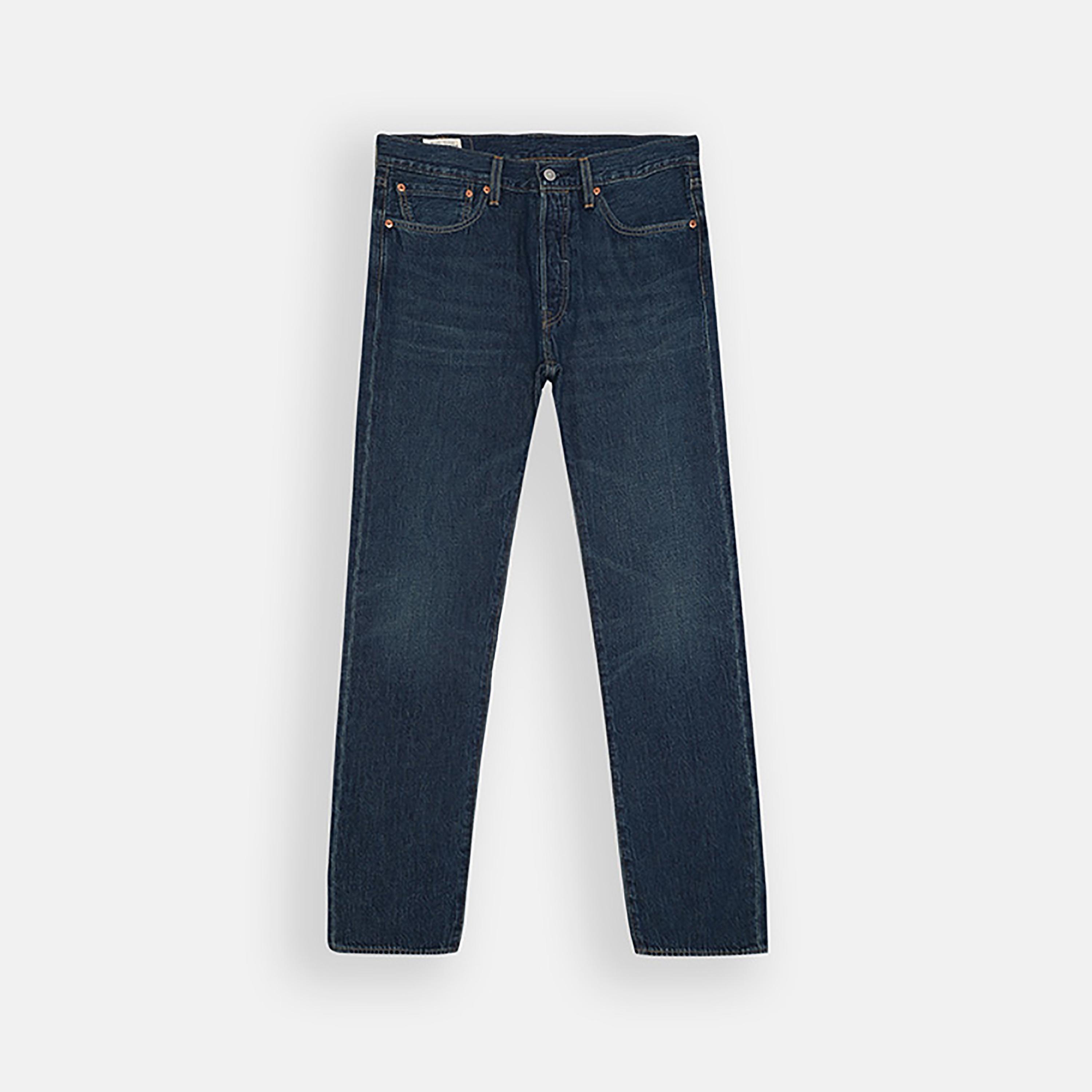 بنطال جينز من ليفايز 501 بلون ازرق ذو قصة مستقيمة وجيب متوسط الارتفاع-men-clothing-bottoms-jeans-image-3