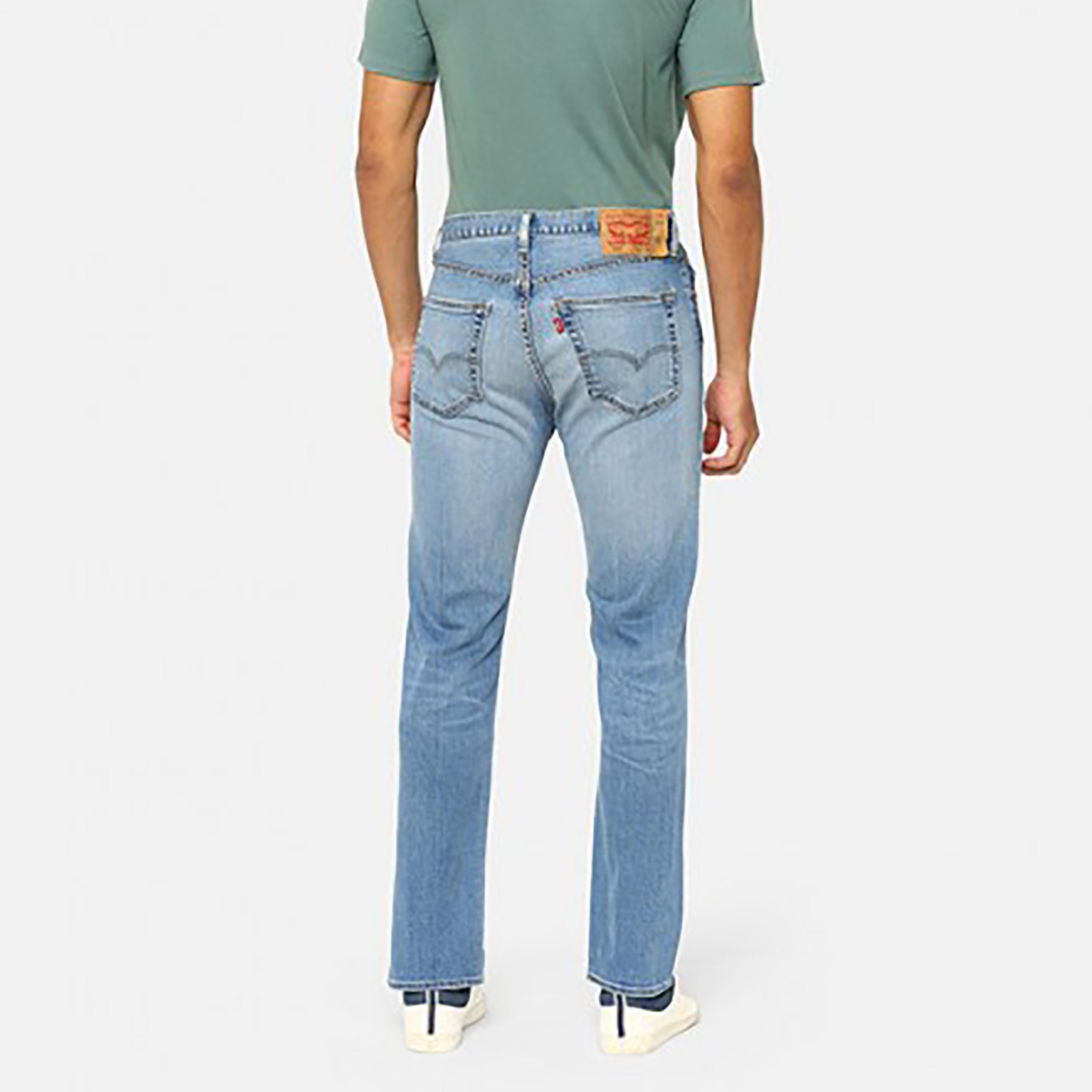 Levi's 501 Blue Straight Fit Mid-Rise Pocket Detail Jeans-men-clothing-bottoms-jeans-image-3
