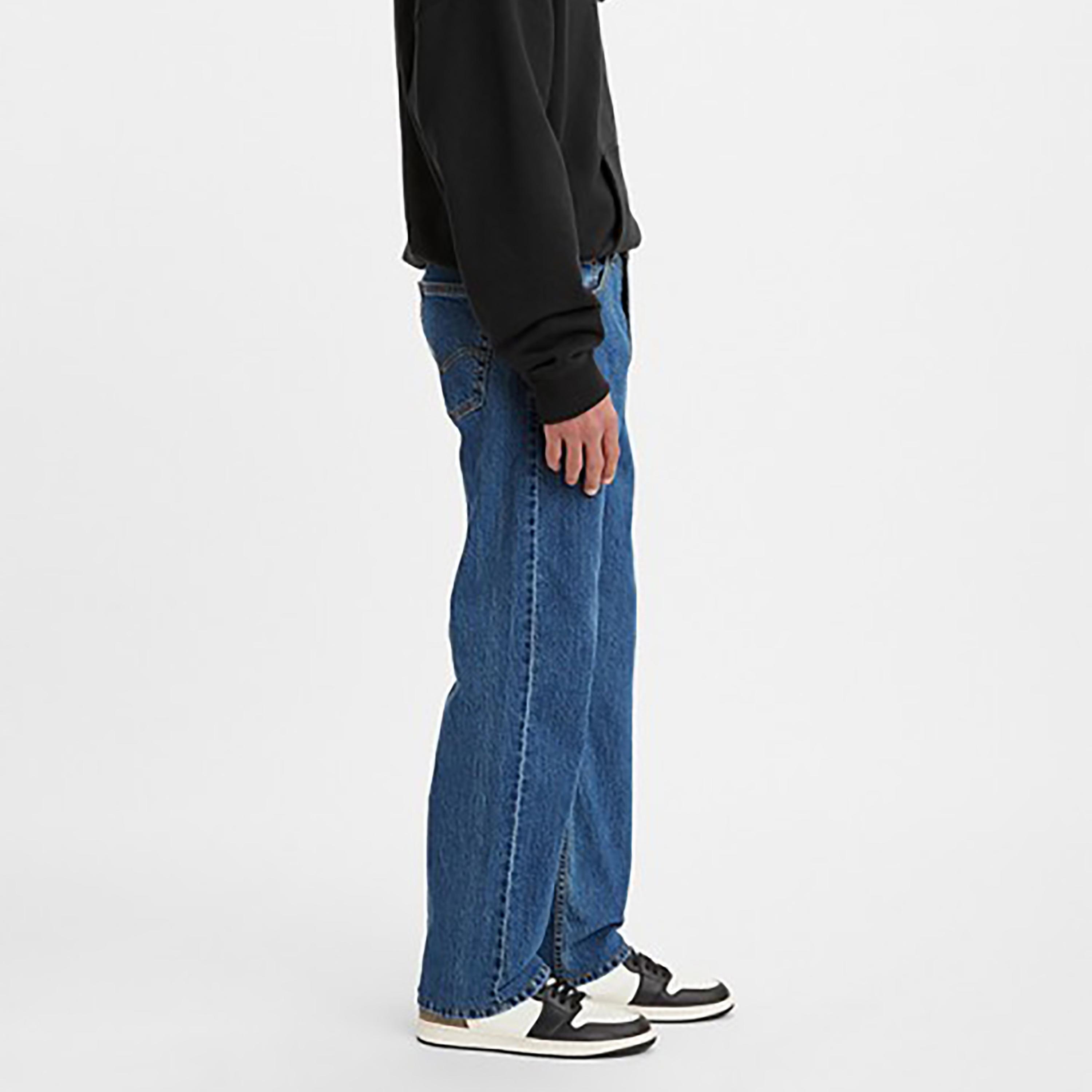 Levi's 505 Blue Straight Fit Mid-Rise Pocket Detail Jeans-men-clothing-bottoms-jeans-image-2