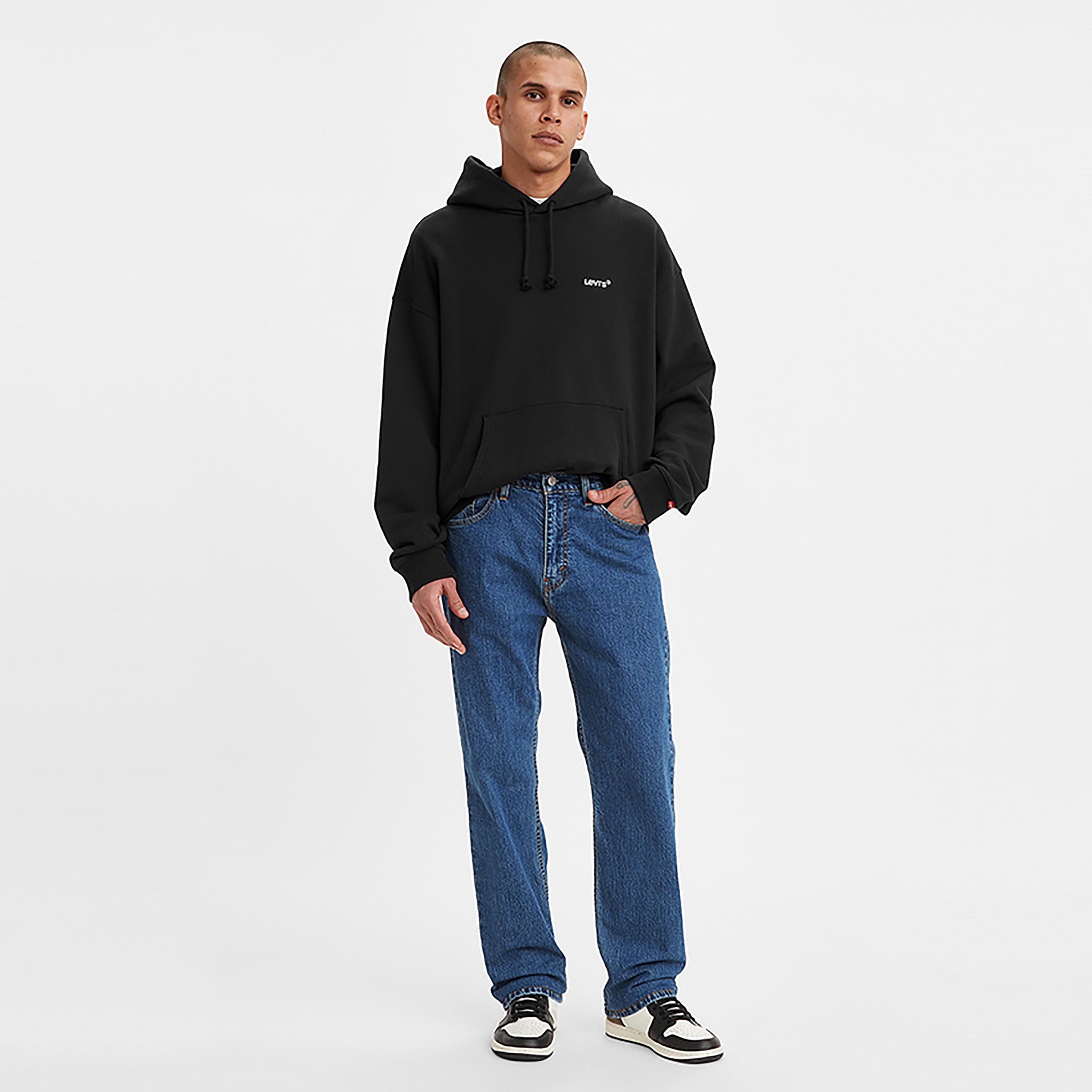 Levi's 505 Blue Straight Fit Mid-Rise Pocket Detail Jeans-men-clothing-bottoms-jeans-image-4