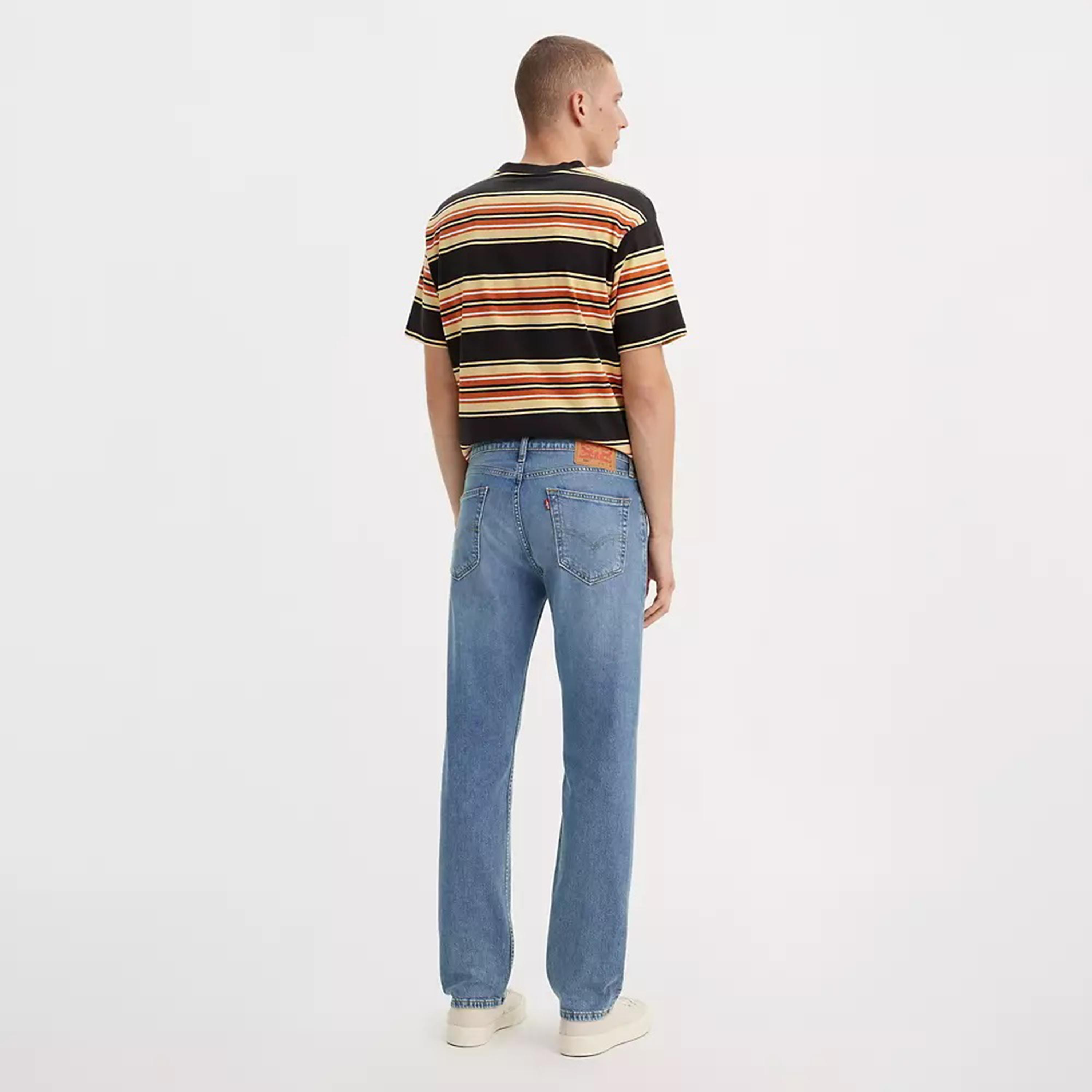 ليفايز- بنطال جينز للرجال 505  قصة عادية خصر متوسط الارتفاع لون ازرق-men-clothing-bottoms-jeans-image-3