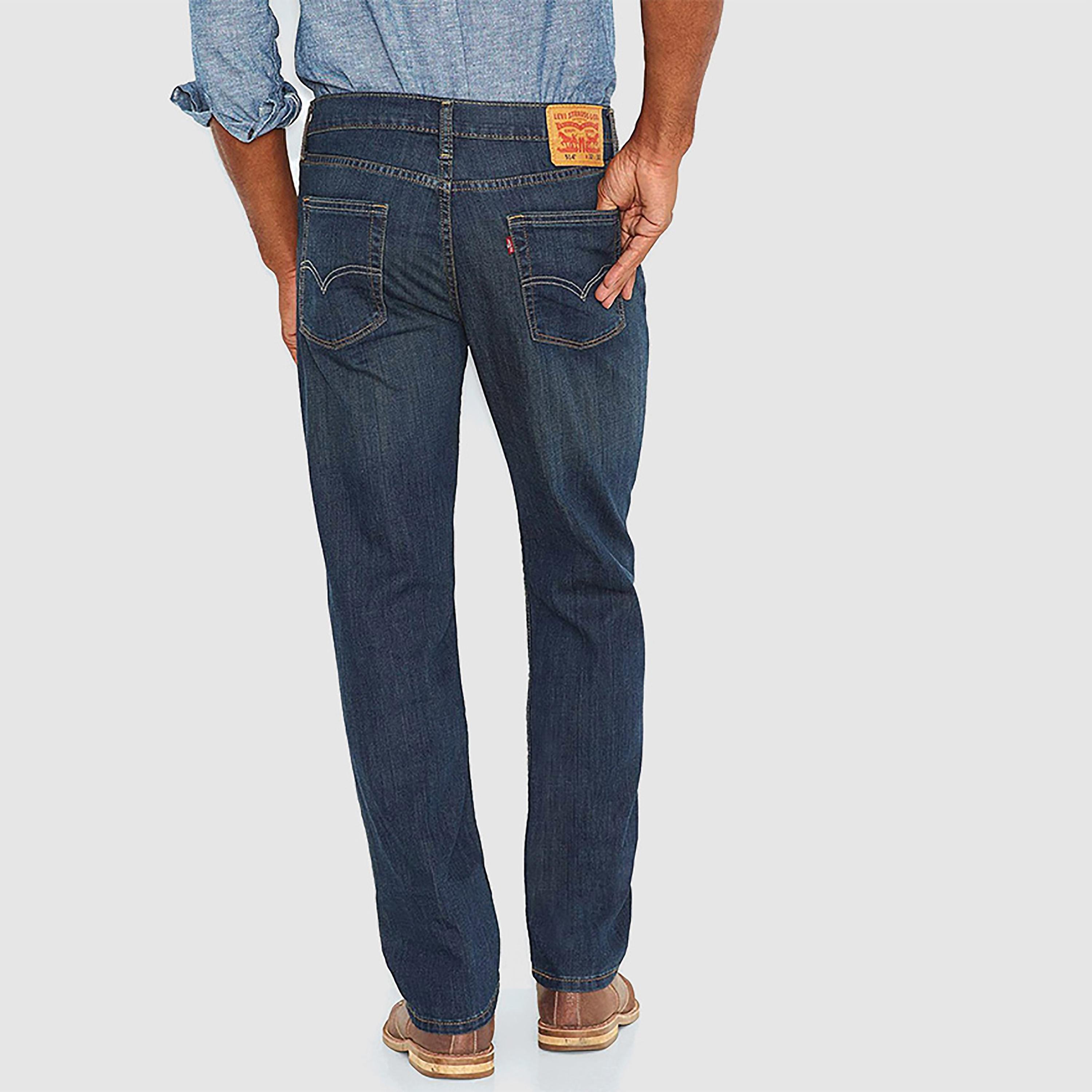 Levi's 514 Blue Straight Fit Mid-Rise Jeans-men-clothing-bottoms-jeans-image-2