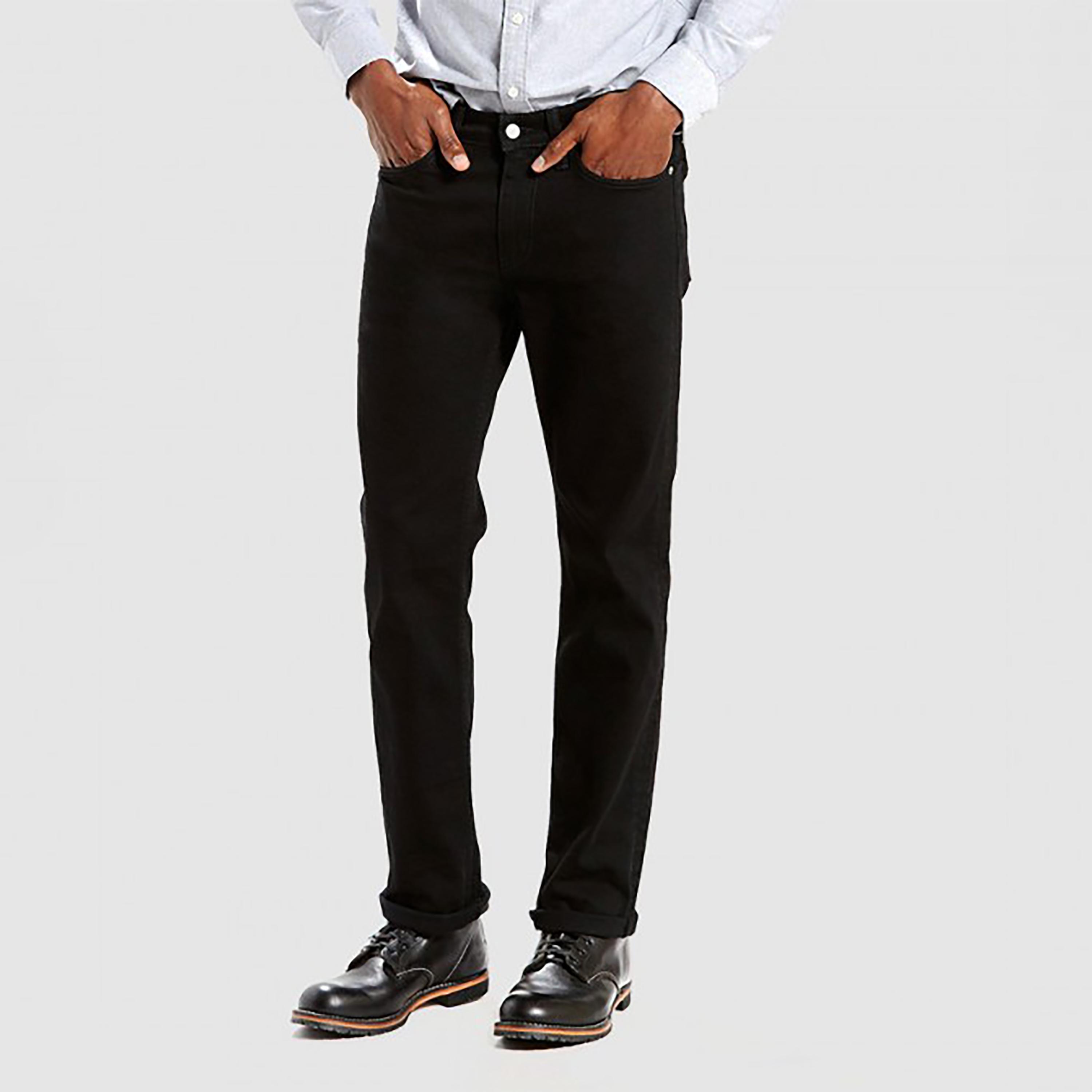 بنطال جينز من ليفايز 514 بلون اسود ذو قصة مستقيمة وجيب متوسط الارتفاع-men-clothing-bottoms-jeans-image-1