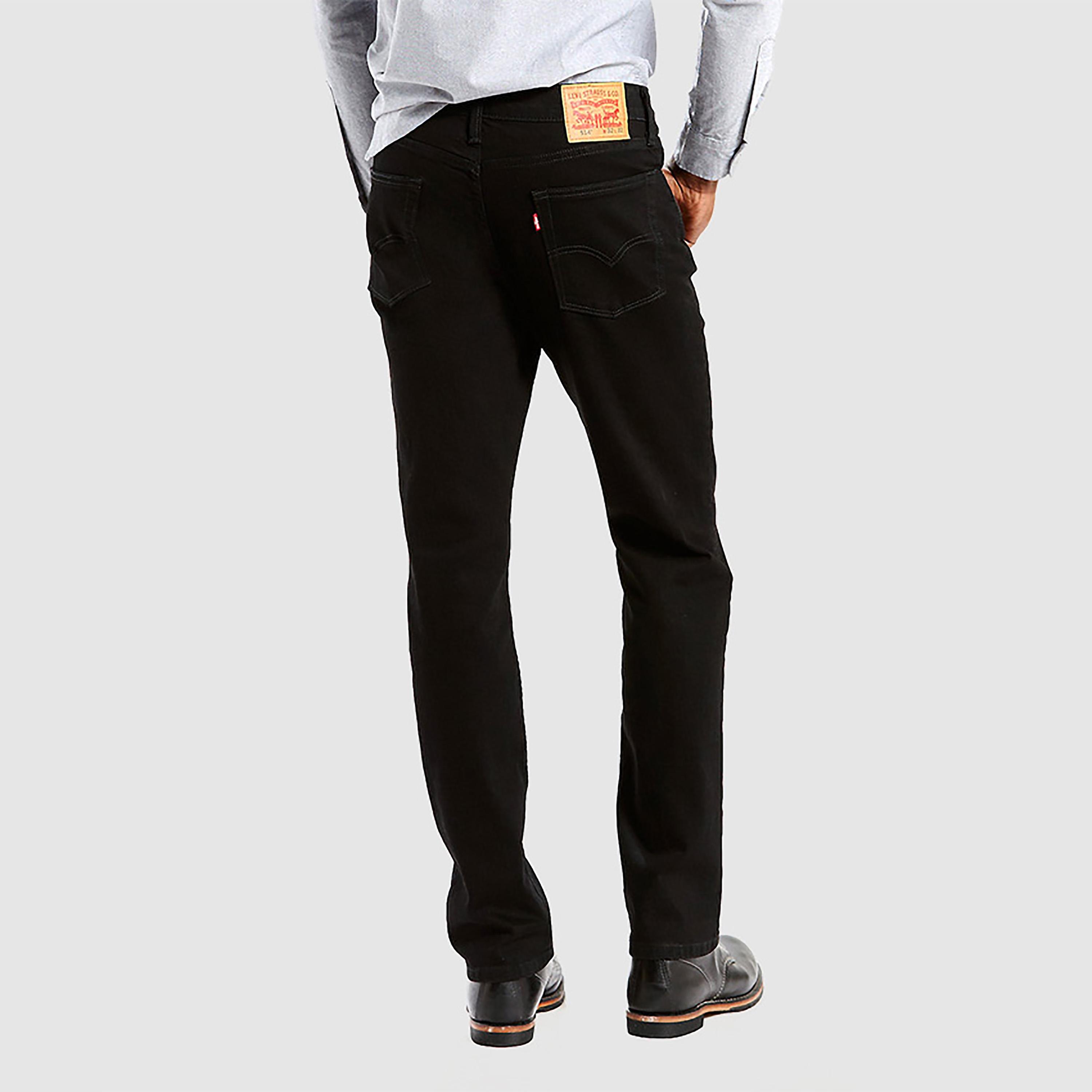 بنطال جينز من ليفايز 514 بلون اسود ذو قصة مستقيمة وجيب متوسط الارتفاع-men-clothing-bottoms-jeans-image-2