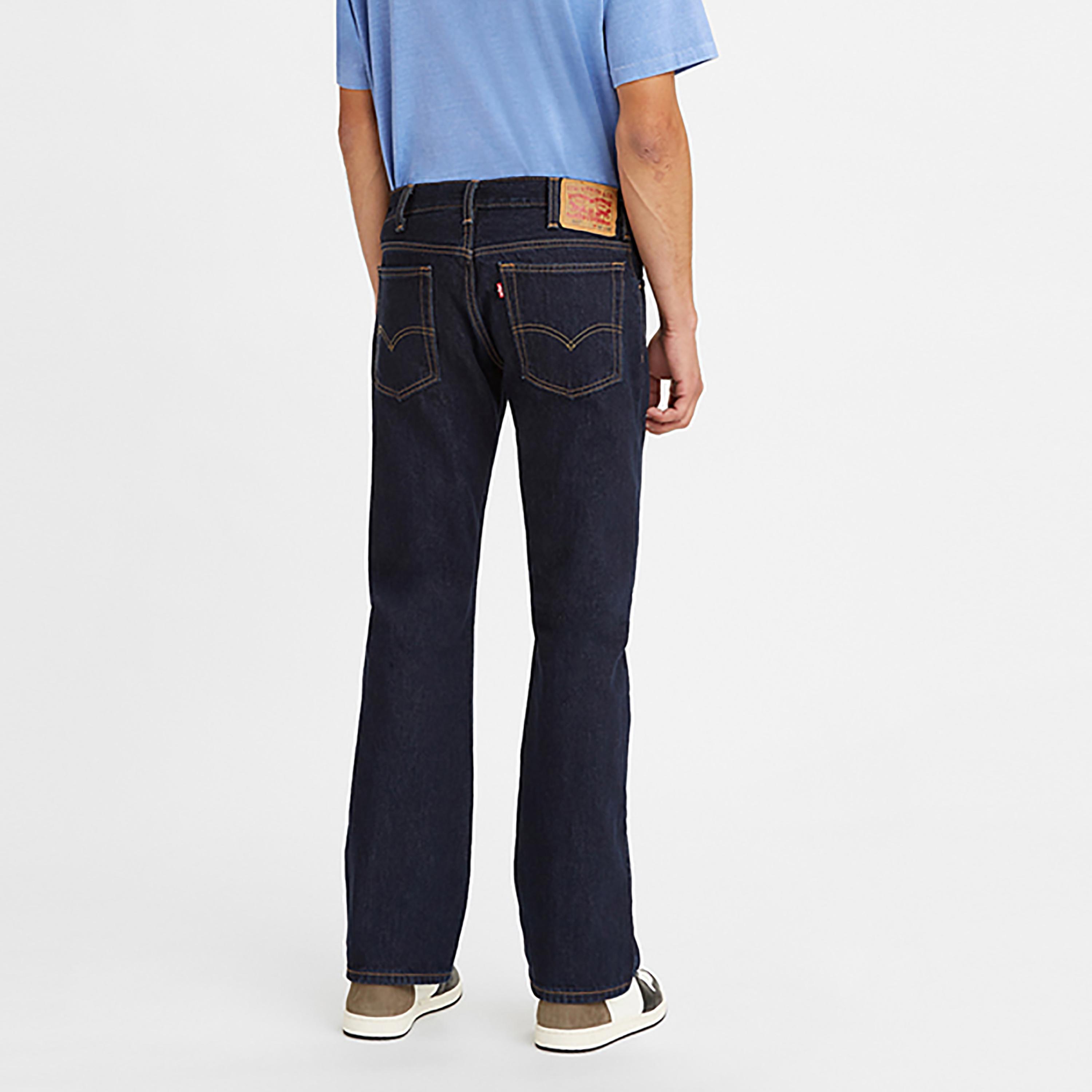 Levi's Blue Bootcut Fit Mid-Rise Pocket Detail Jeans-men-clothing-bottoms-jeans-image-2