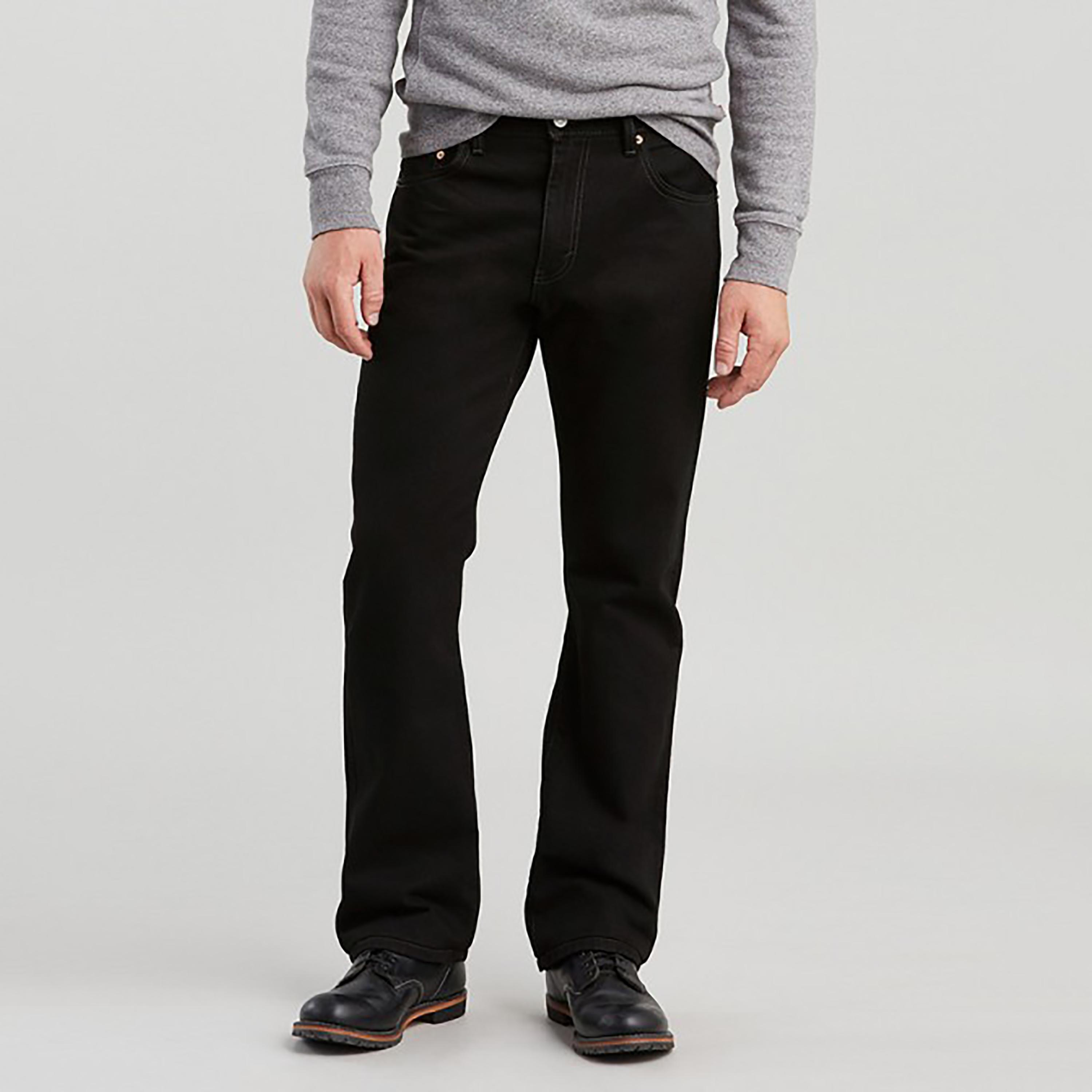Levi's 517 Black Bootcut Fit Mid-Rise Pocket Detail Jeans-men-clothing-bottoms-jeans-image-1