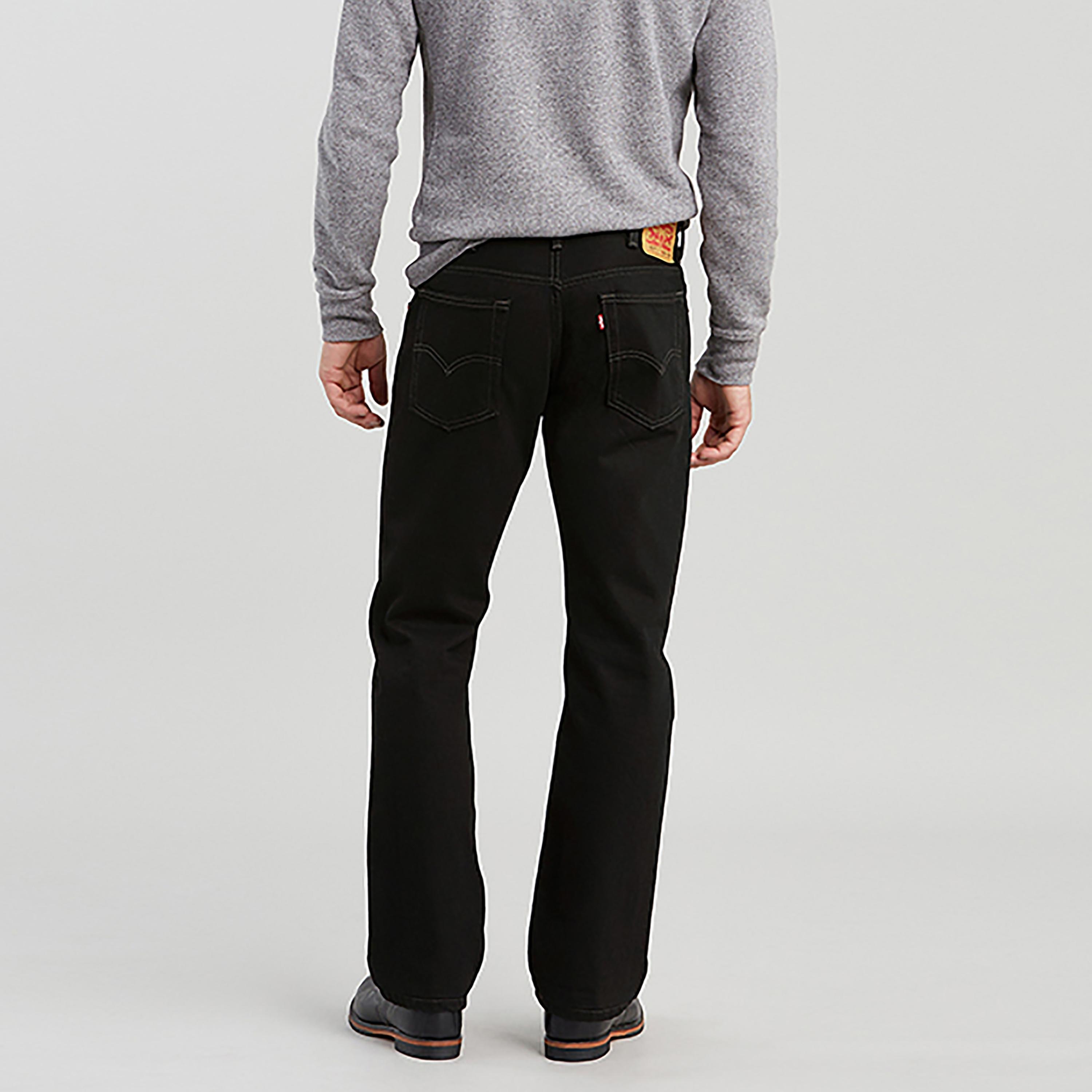 Levi's 517 Black Bootcut Fit Mid-Rise Pocket Detail Jeans-men-clothing-bottoms-jeans-image-2