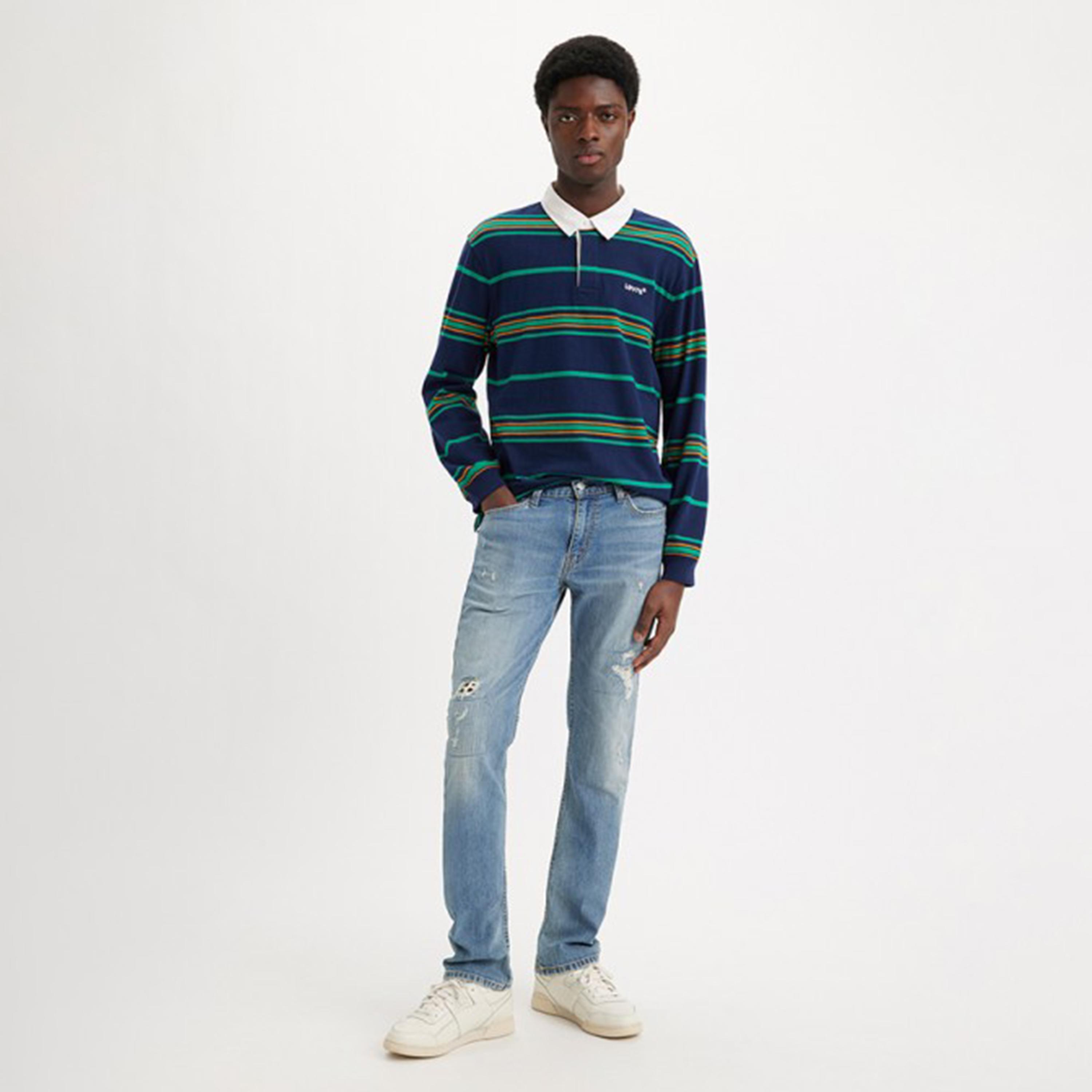 بنطال جينز من ليفايز 511 بلون ازرق ذو سلیم فت وجيب متوسط الارتفاع-men-clothing-bottoms-jeans-image-3