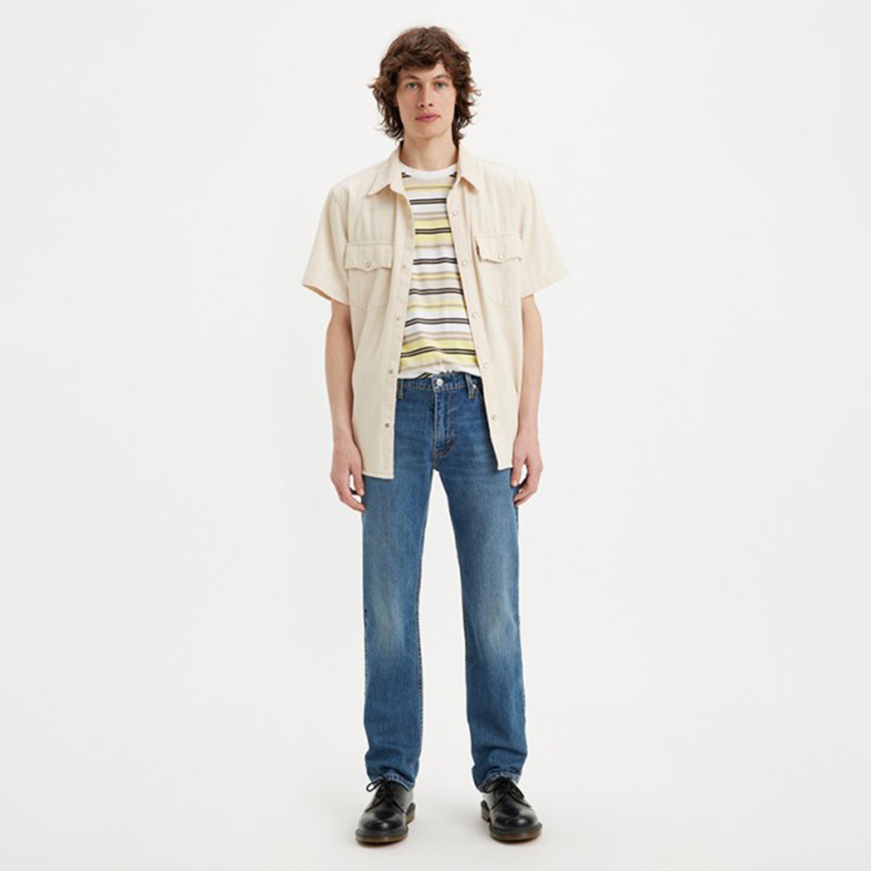 Levi's 511 Blue Slim Fit Mid-Rise Pocket Detail Jeans-men-clothing-bottoms-jeans-image-3