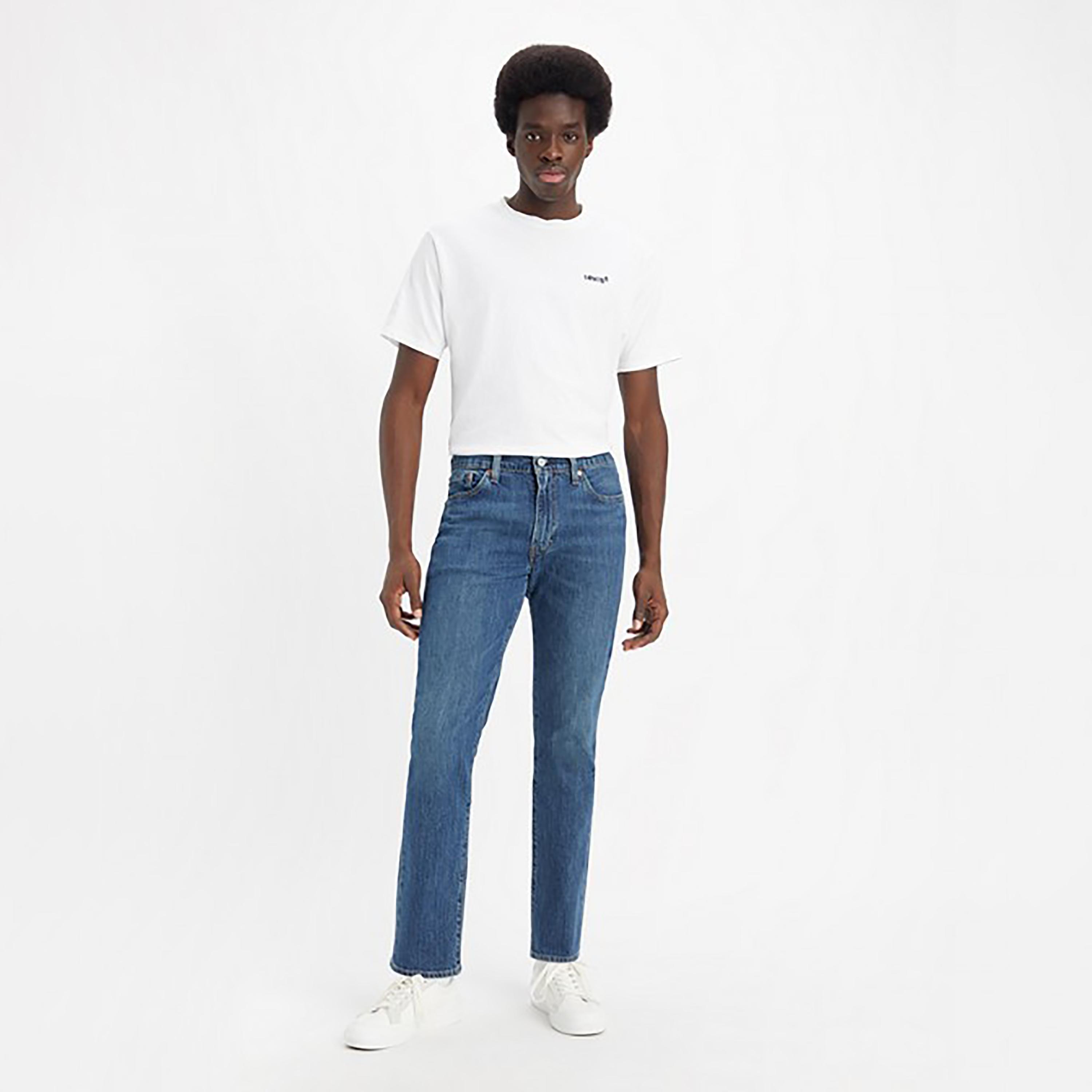 Levi's 511 Blue Slim Fit Mid-Rise Pocket Detail Jeans-men-clothing-bottoms-jeans-image-3