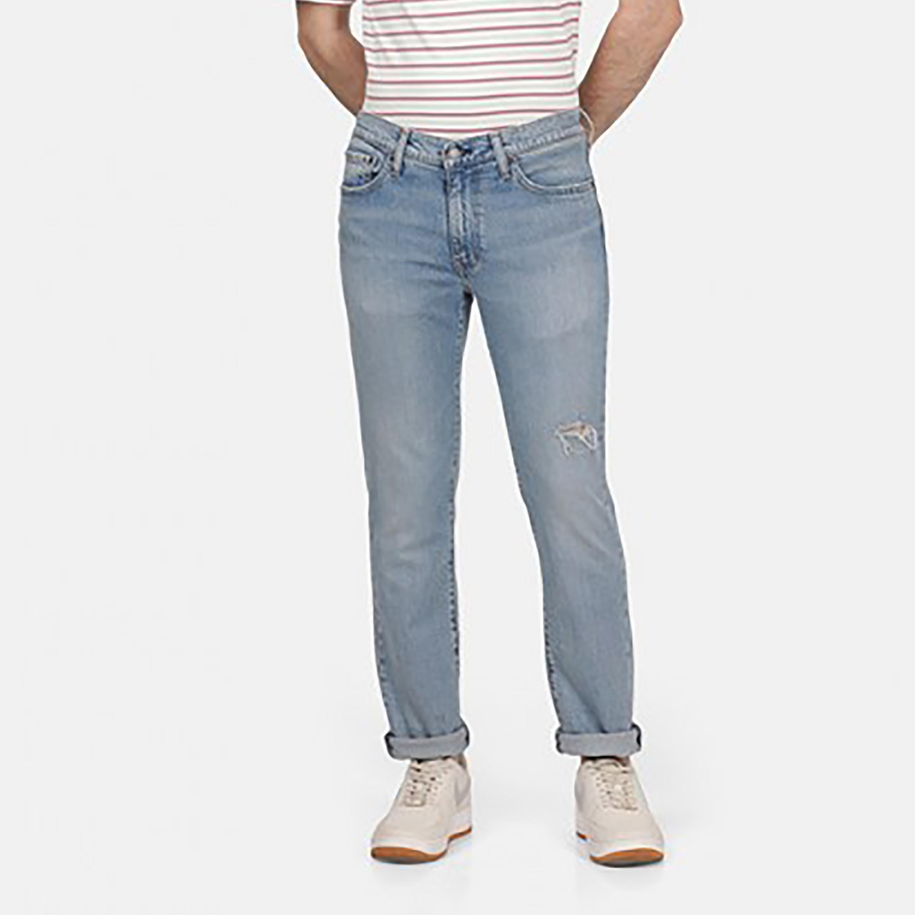 Levi's 511 Blue Slim Fit Mid-Rise Pocket Detail Jeans-men-clothing-bottoms-jeans-image-1