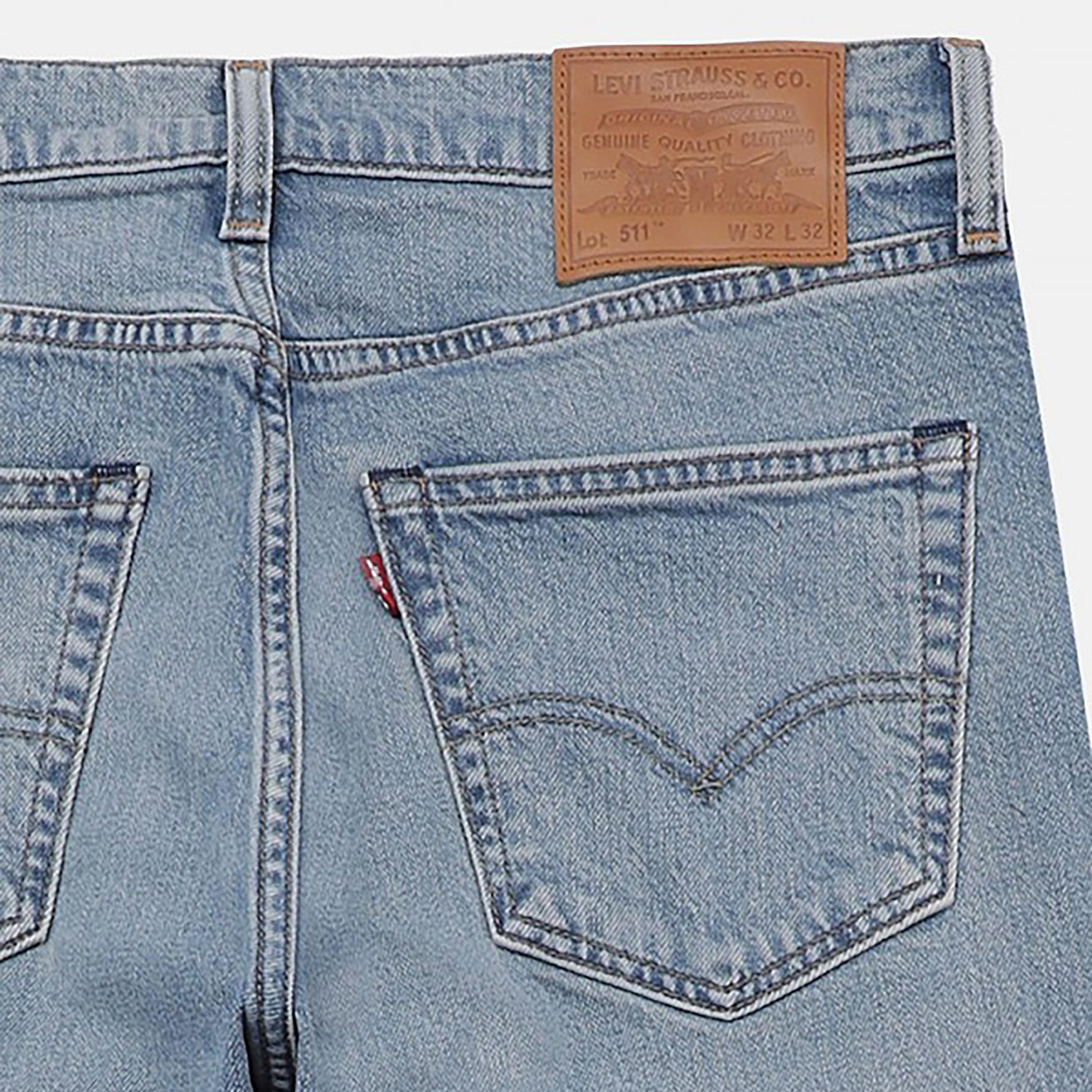 Levi's 511 Blue Slim Fit Mid-Rise Pocket Detail Jeans-men-clothing-bottoms-jeans-image-3