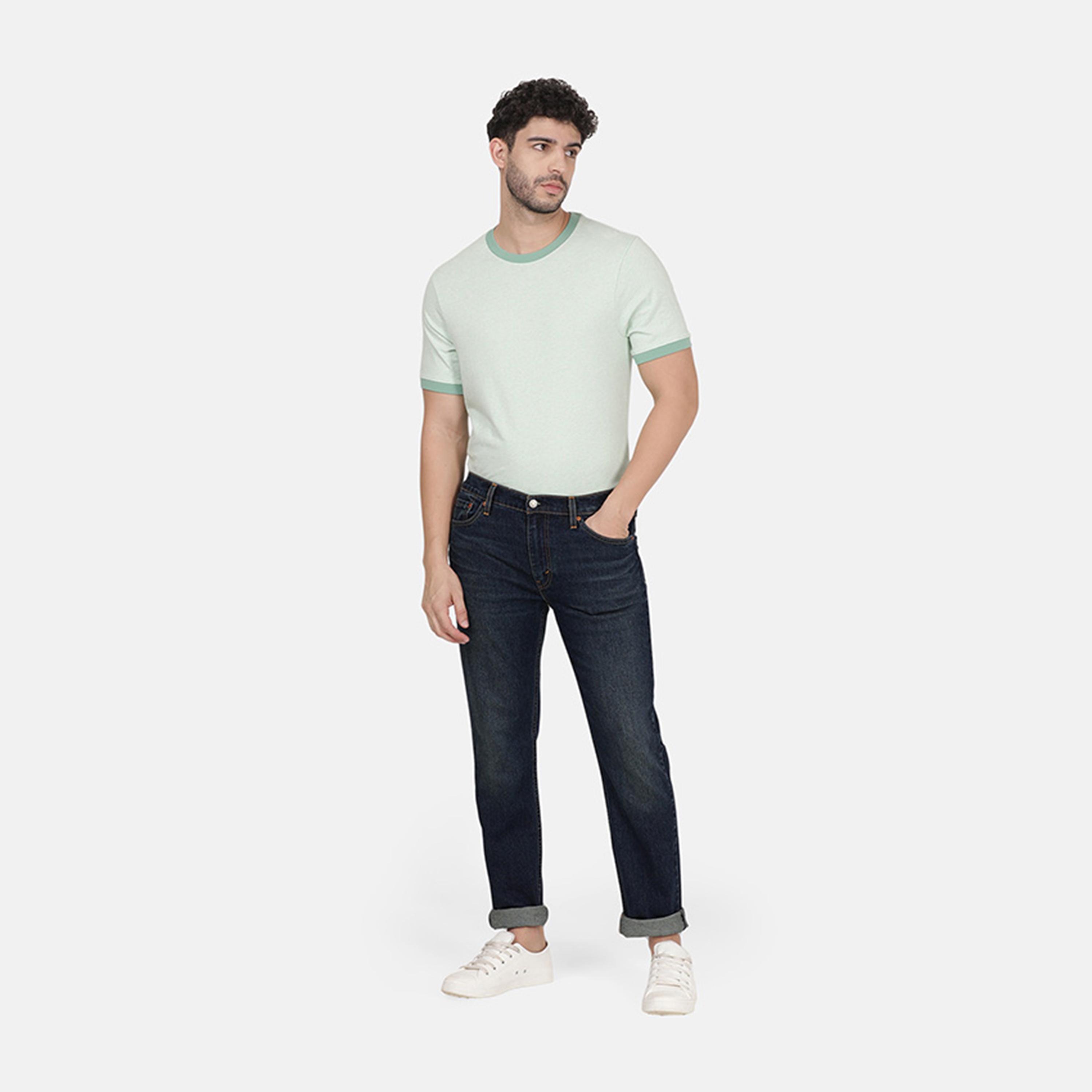 ليفايز- بنطال جينز للرجال 511  نحيف مطاطي خصر متوسط الارتفاع لون ازرق-men-clothing-bottoms-jeans-image-1