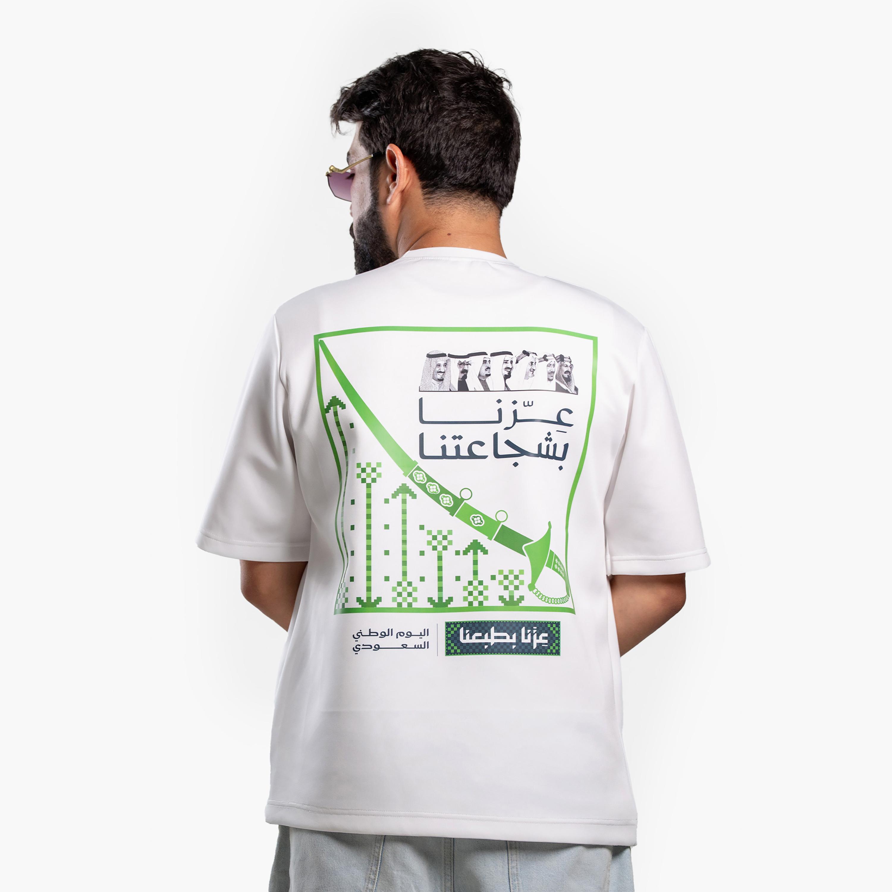 sanefn Arabic Slogan Graphic Crew Neck Short Sleeves Men's National Day T-Shirt-men-clothing-tshirtsandpolos-tshirts-image-3
