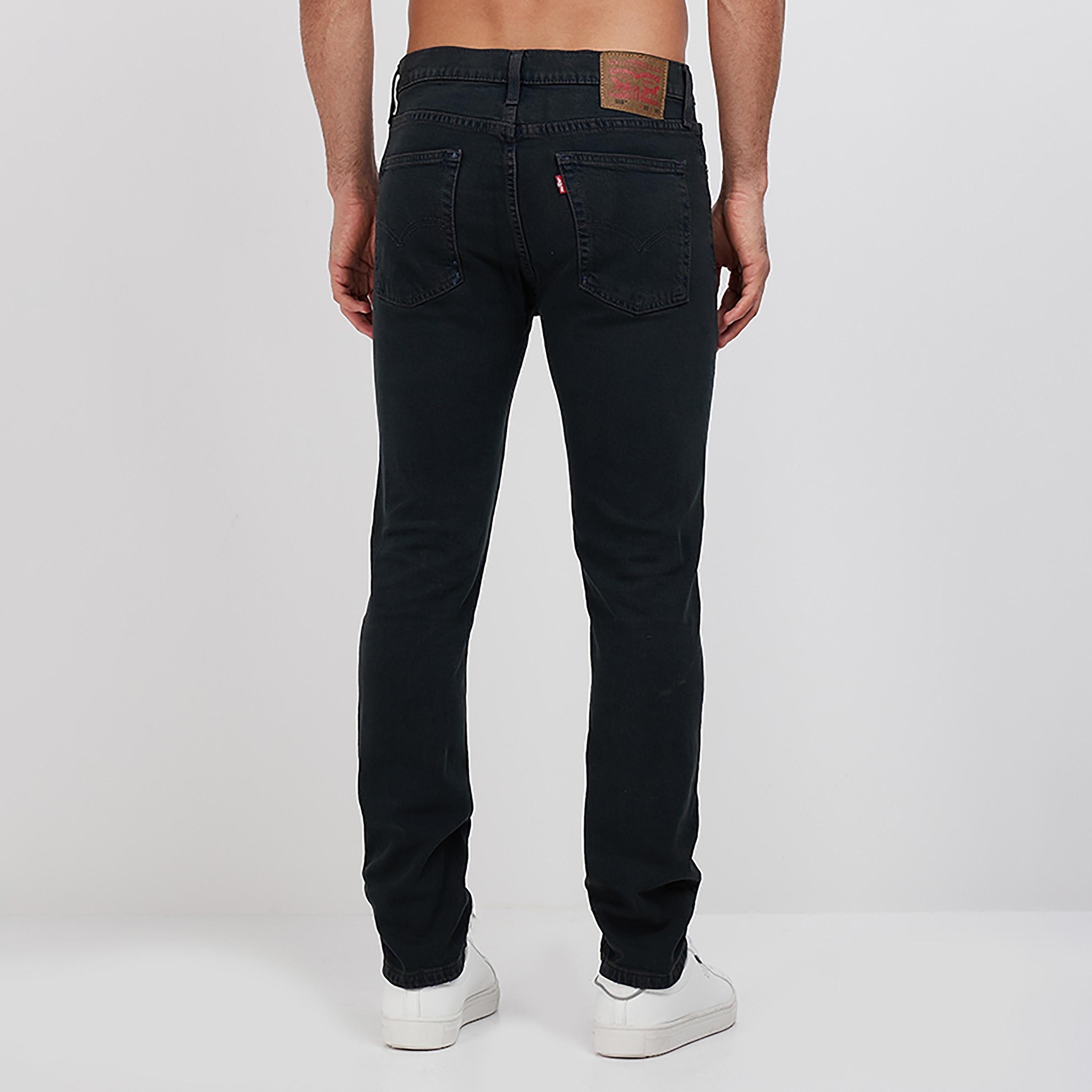 Levi's Black Straight Fit Mid-Rise Distressed Jeans-men-clothing-bottoms-jeans-image-2
