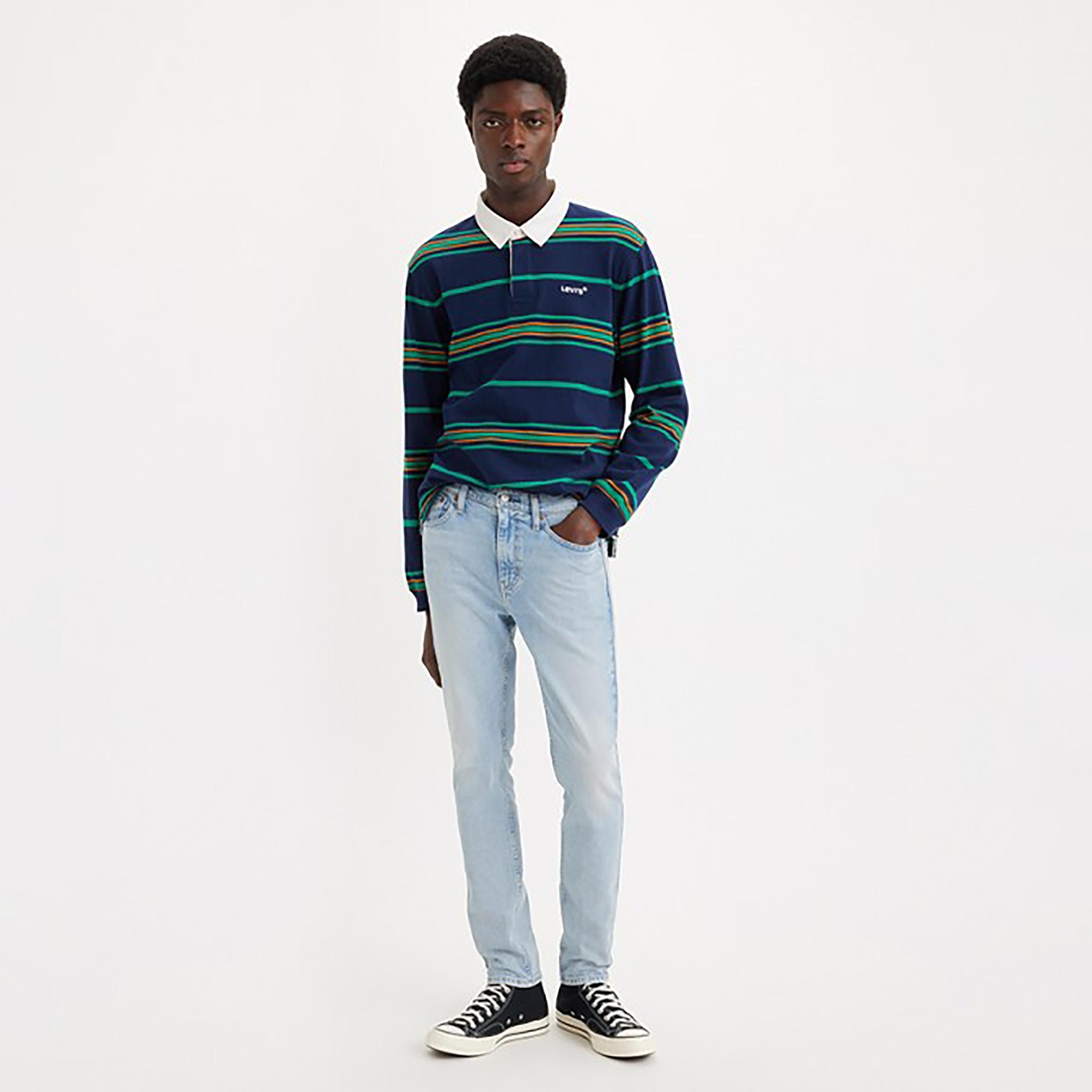 بنطال جينز من ليفايز 510 بمتوسط الارتفاع مع سكيني فت بلون ازرق-men-clothing-bottoms-jeans-image-2