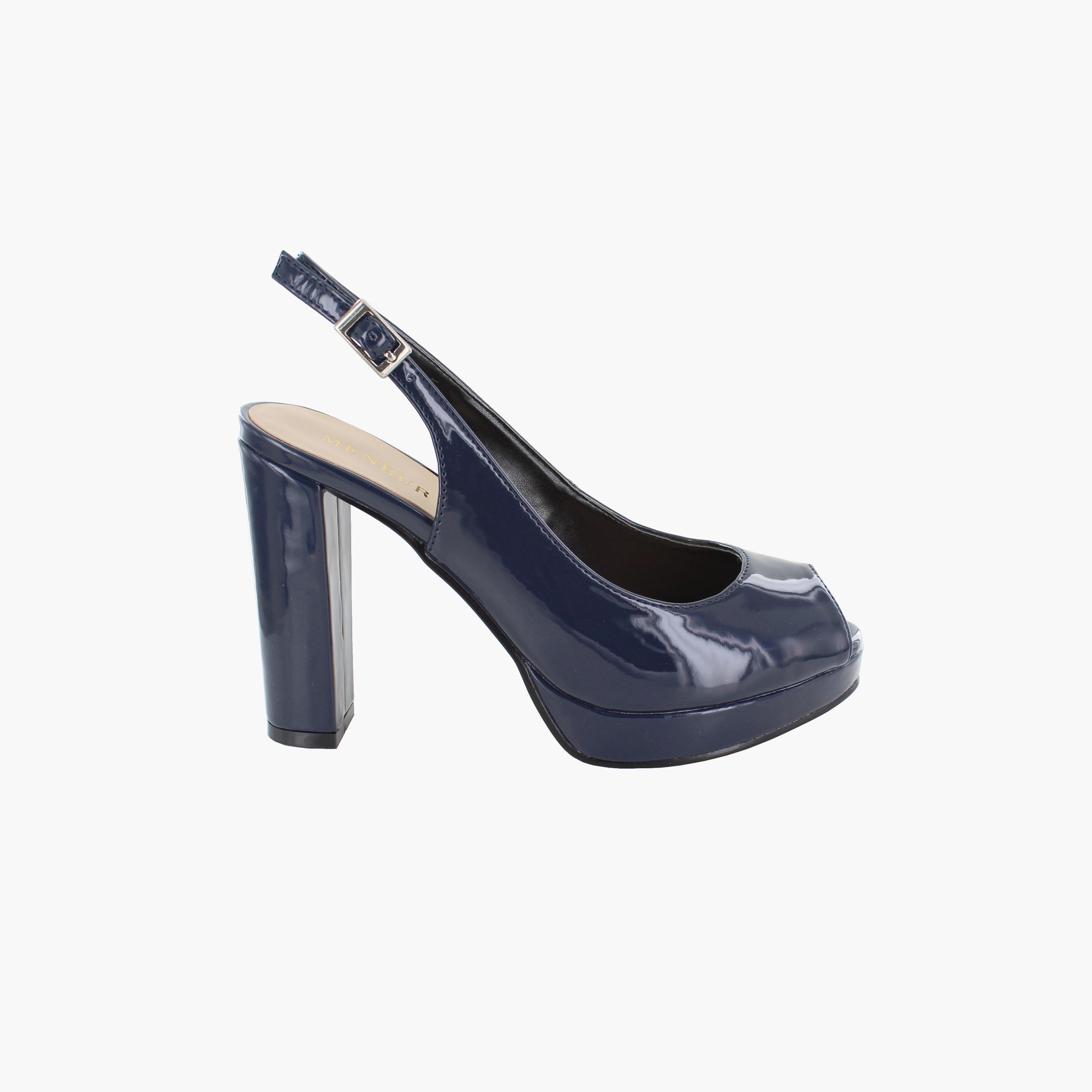Menbur Women's Block Heels with Strap | 09875-women-shoes-heels-image-2