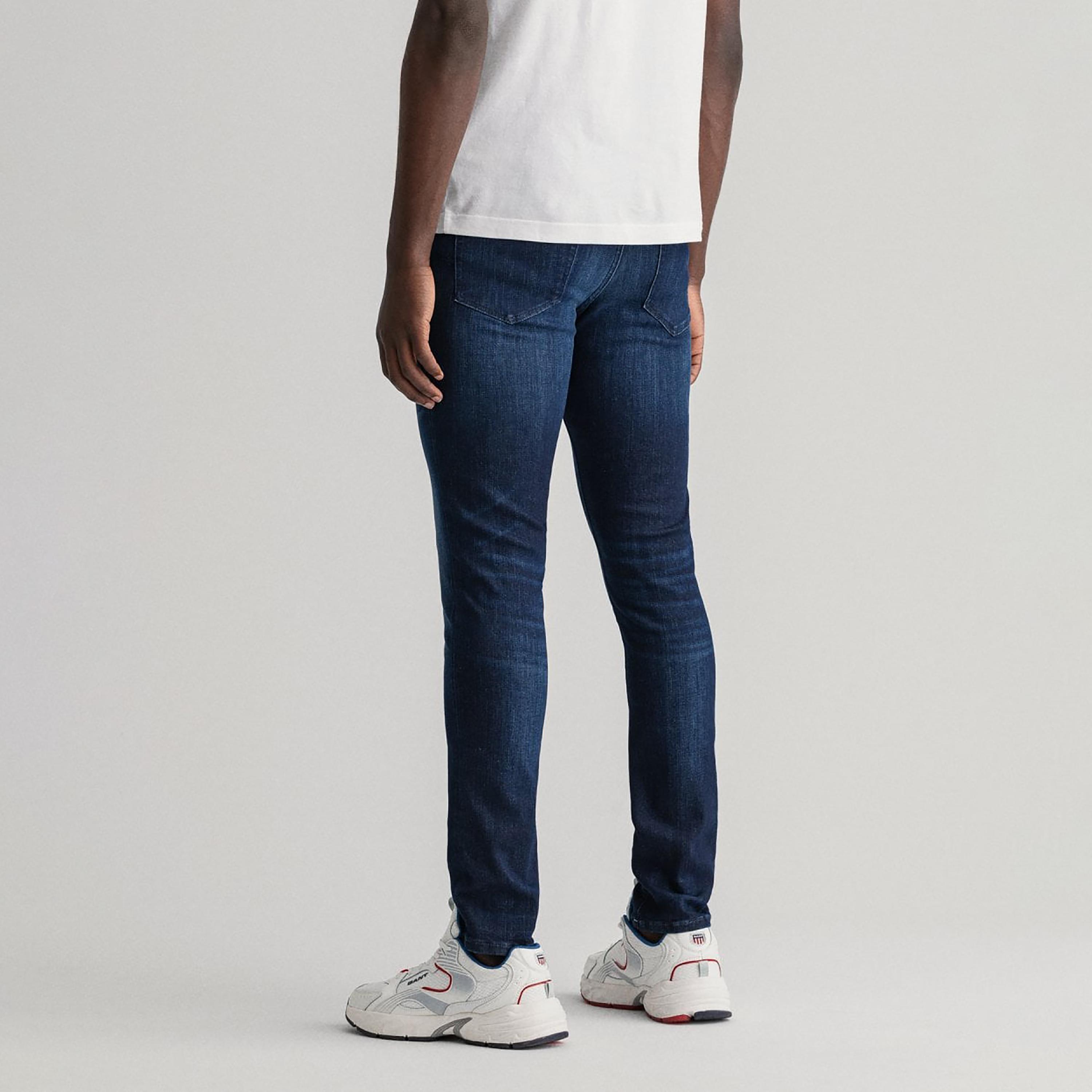 Gant Slim Fit 5 Pockets Mid-Rise Men Jeans-men-clothing-bottoms-jeans-image-4