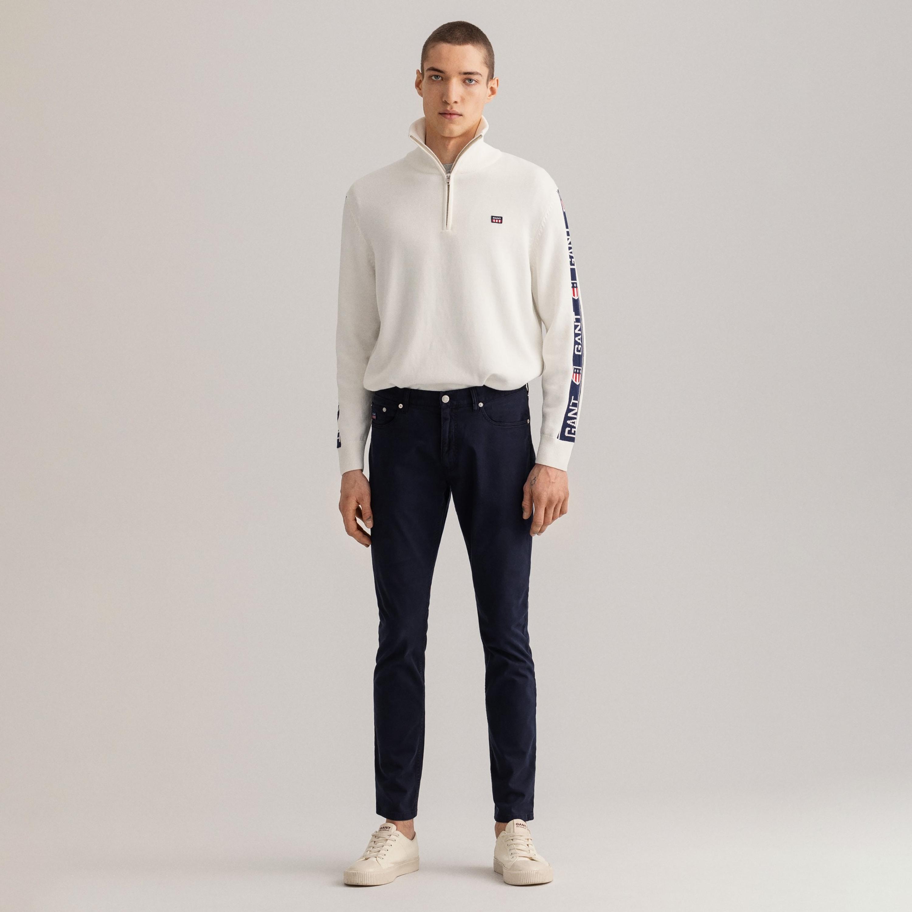 Gant Straight Fit Mid-Rise Jeans with 5 Pockets-men-clothing-bottoms-jeans-image-2